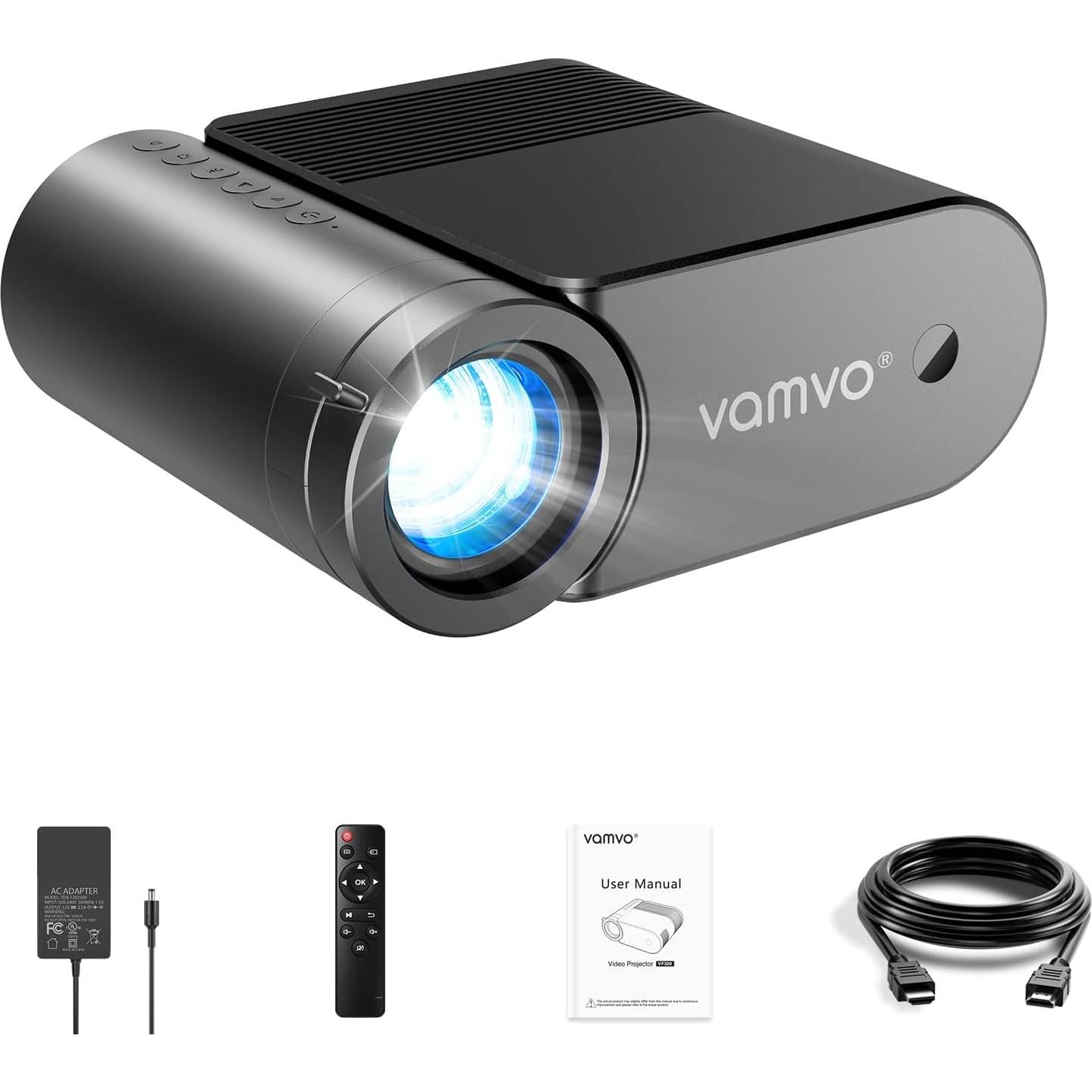 Proyector portátil Vamvo VF320 WiFi 1080P 200" cine en casa