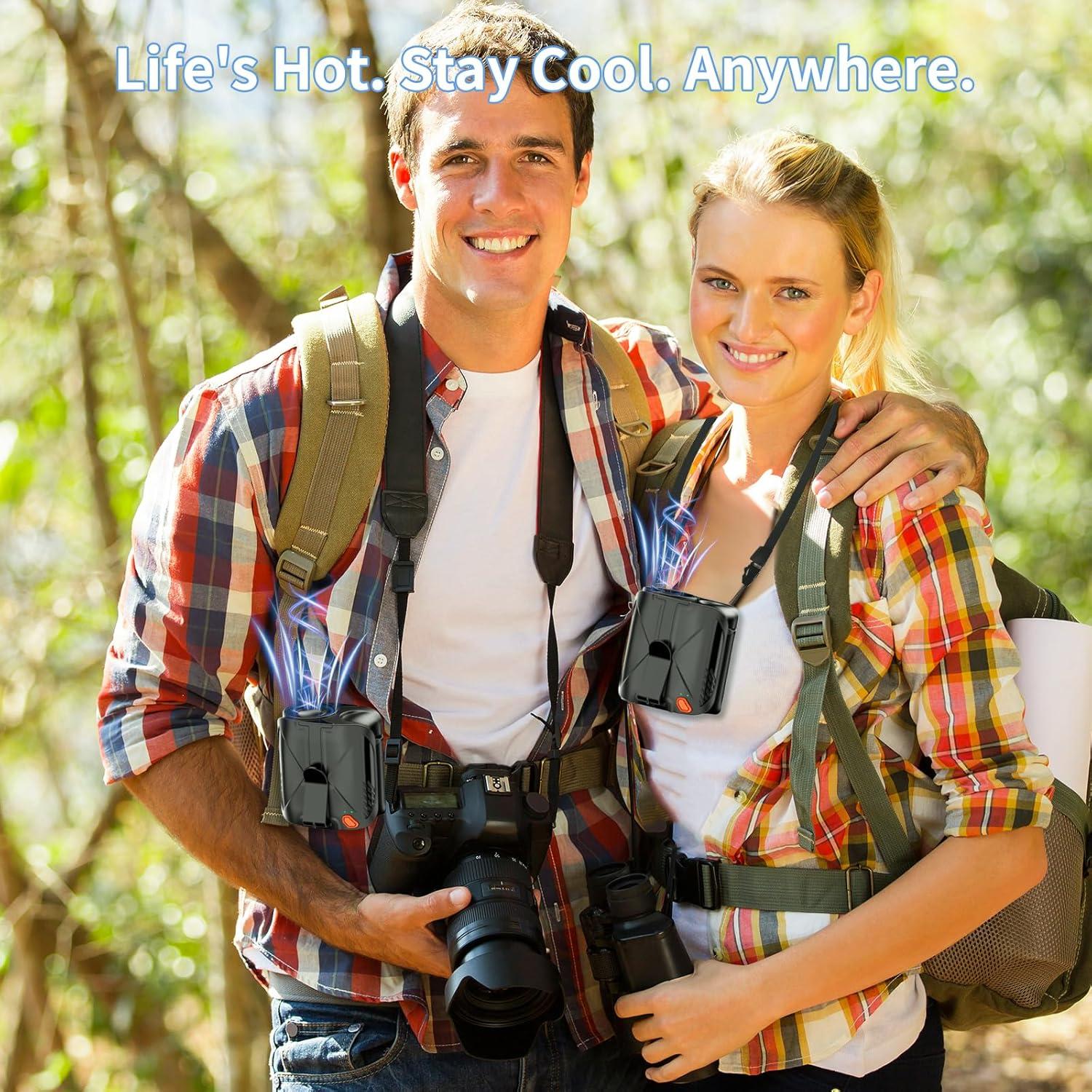 Ventilador Portátil de Cintura ZipVorb 14000RPM 6 Velocidades