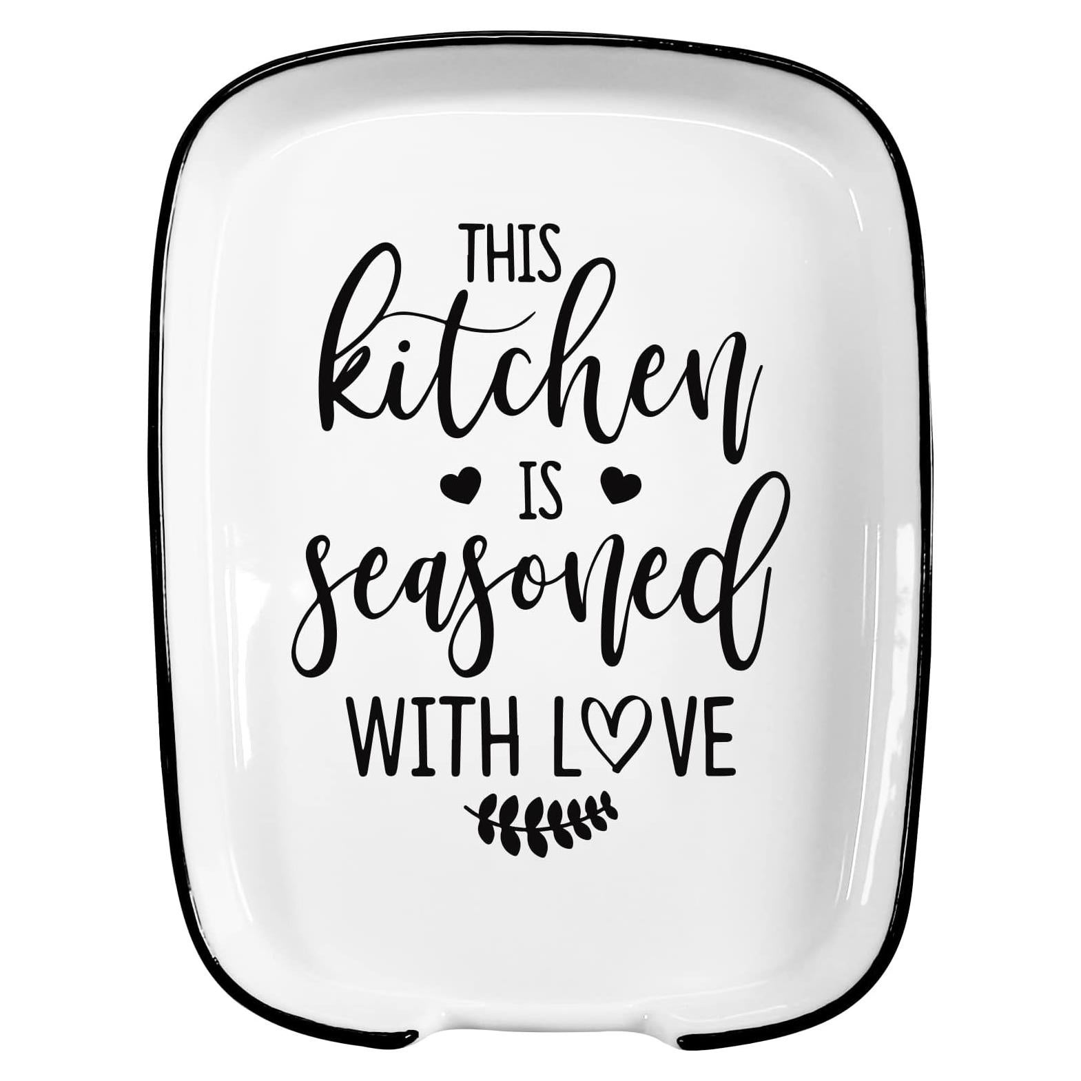 Soporte de Cuchara de Cerámica Hvukeke con Diseño Divertido