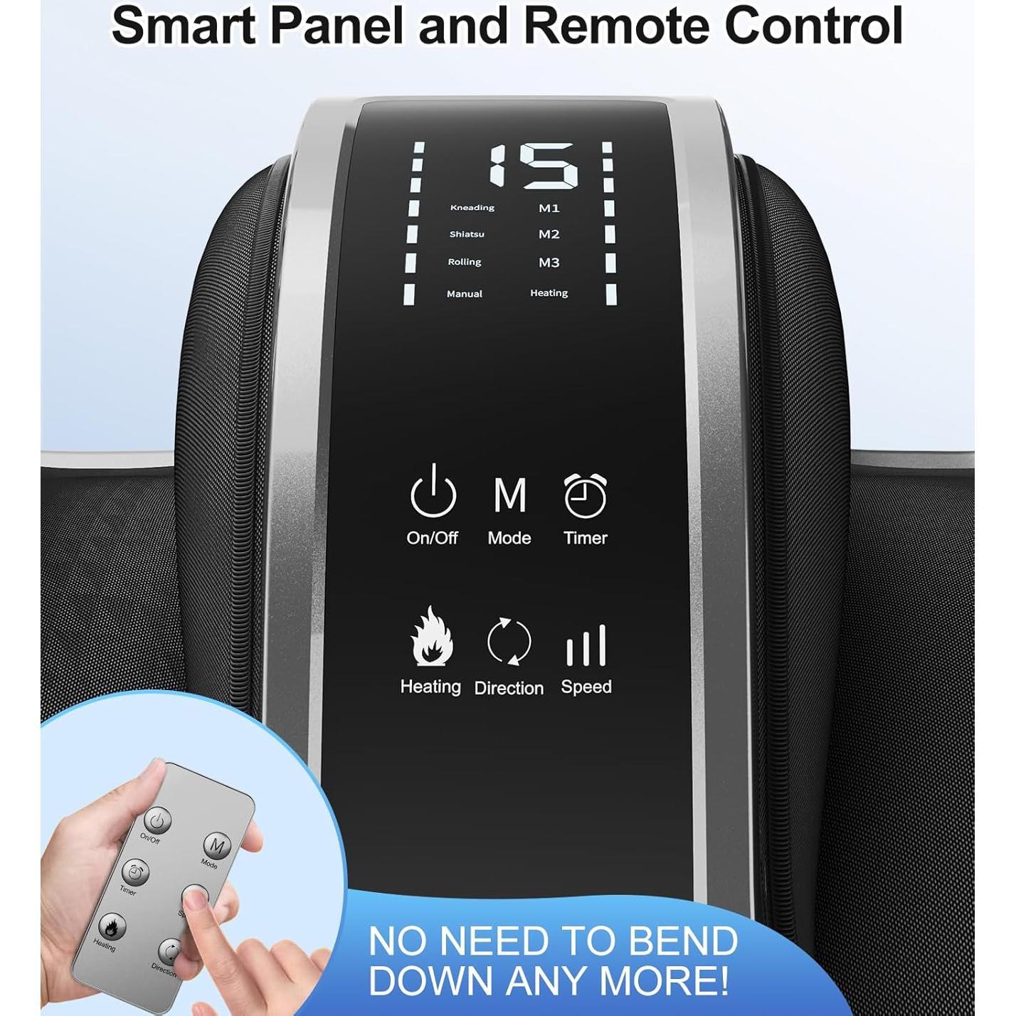 Masajeador de Pies Shiatsu Caresky FM801 con Calor y Control Remoto