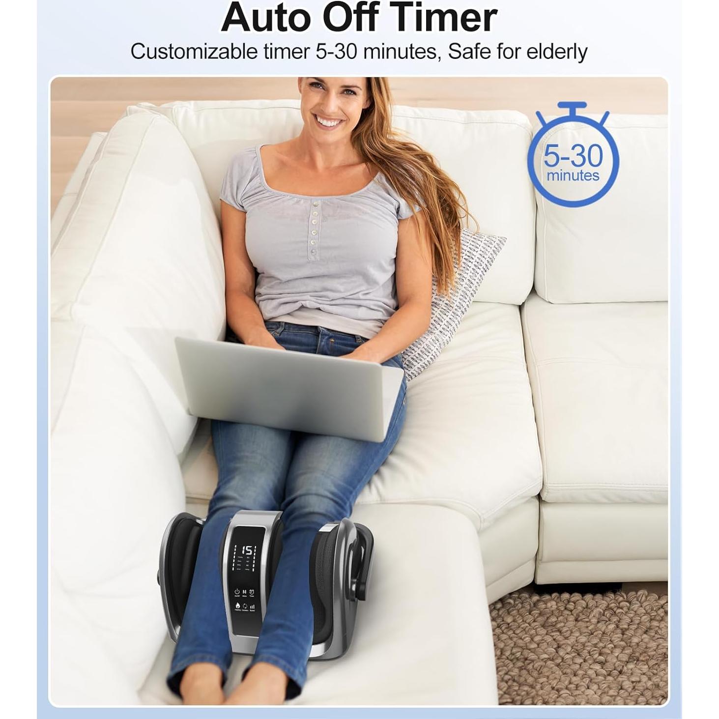 Masajeador de Pies Shiatsu Caresky FM801 con Calor y Control Remoto