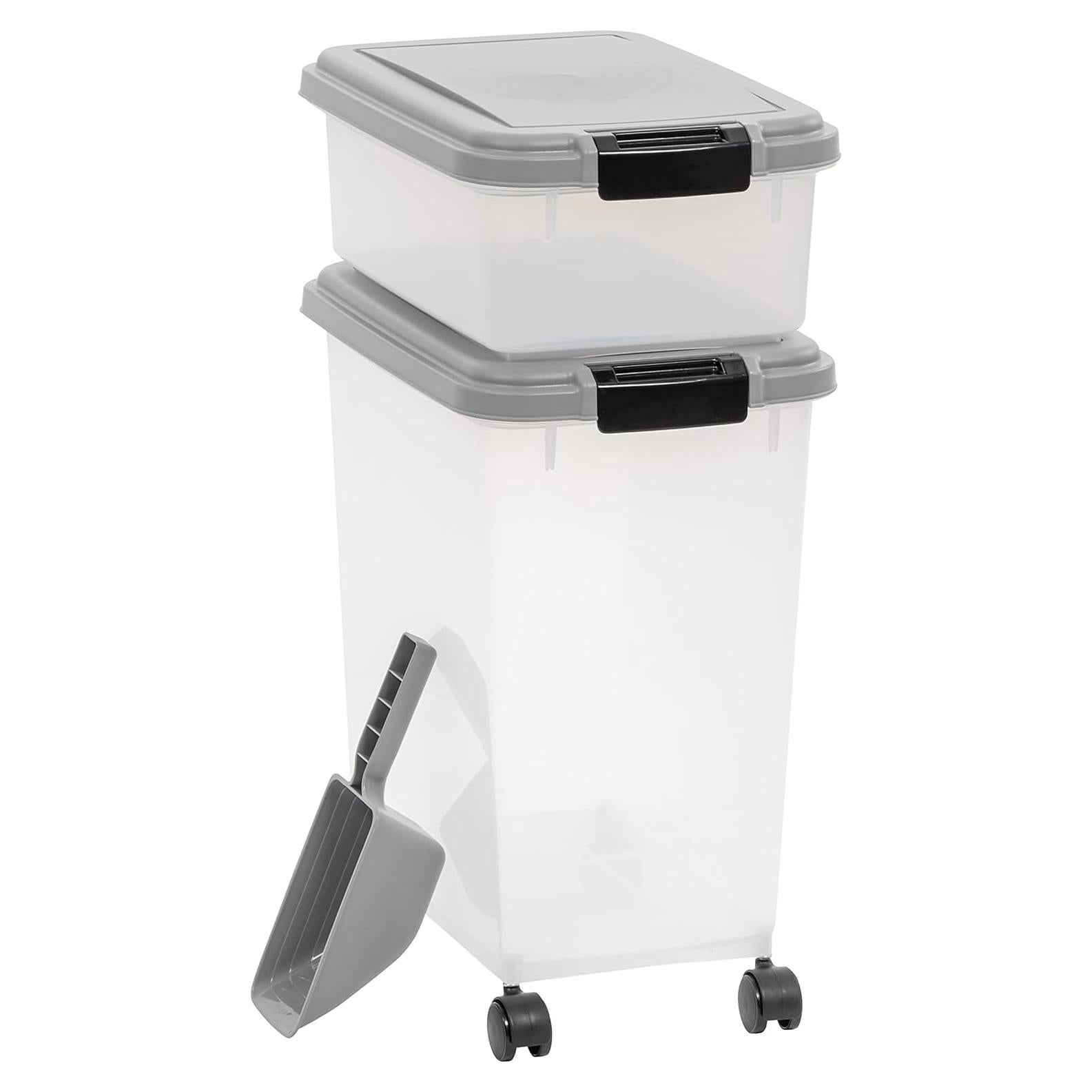 Contenedor de Almacenamiento de Comida para Perros Amazon Basics 3 Piezas