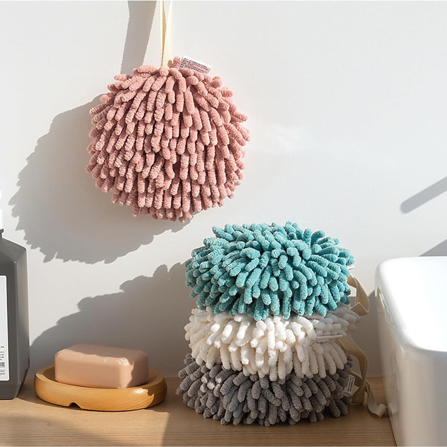 Juego de 3 Toallas de Mano Chenille Pofiko - Secado Rápido