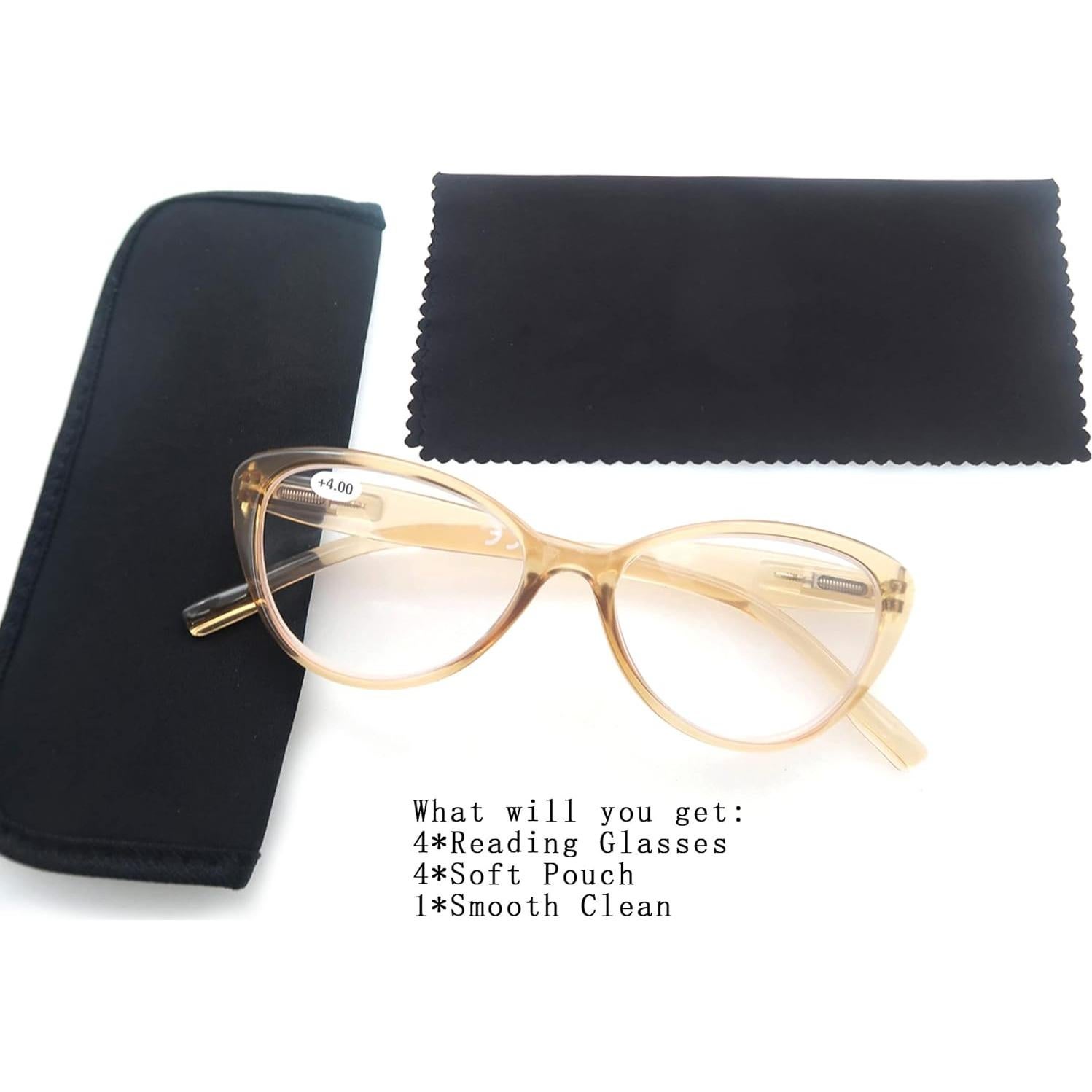 Gafas de Lectura MODFANS Ojo de Gato 2.25x 4 Colores