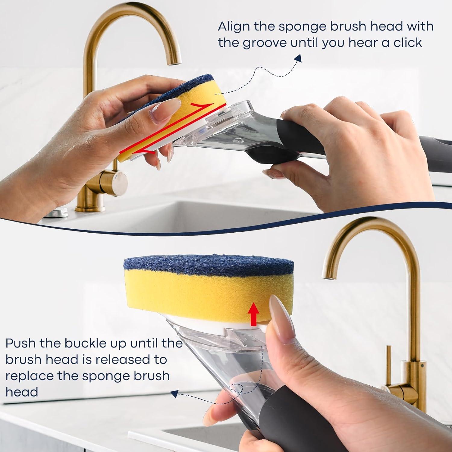 Recambios de Esponja OXO para Cepillo de Platos - Paquete de 4