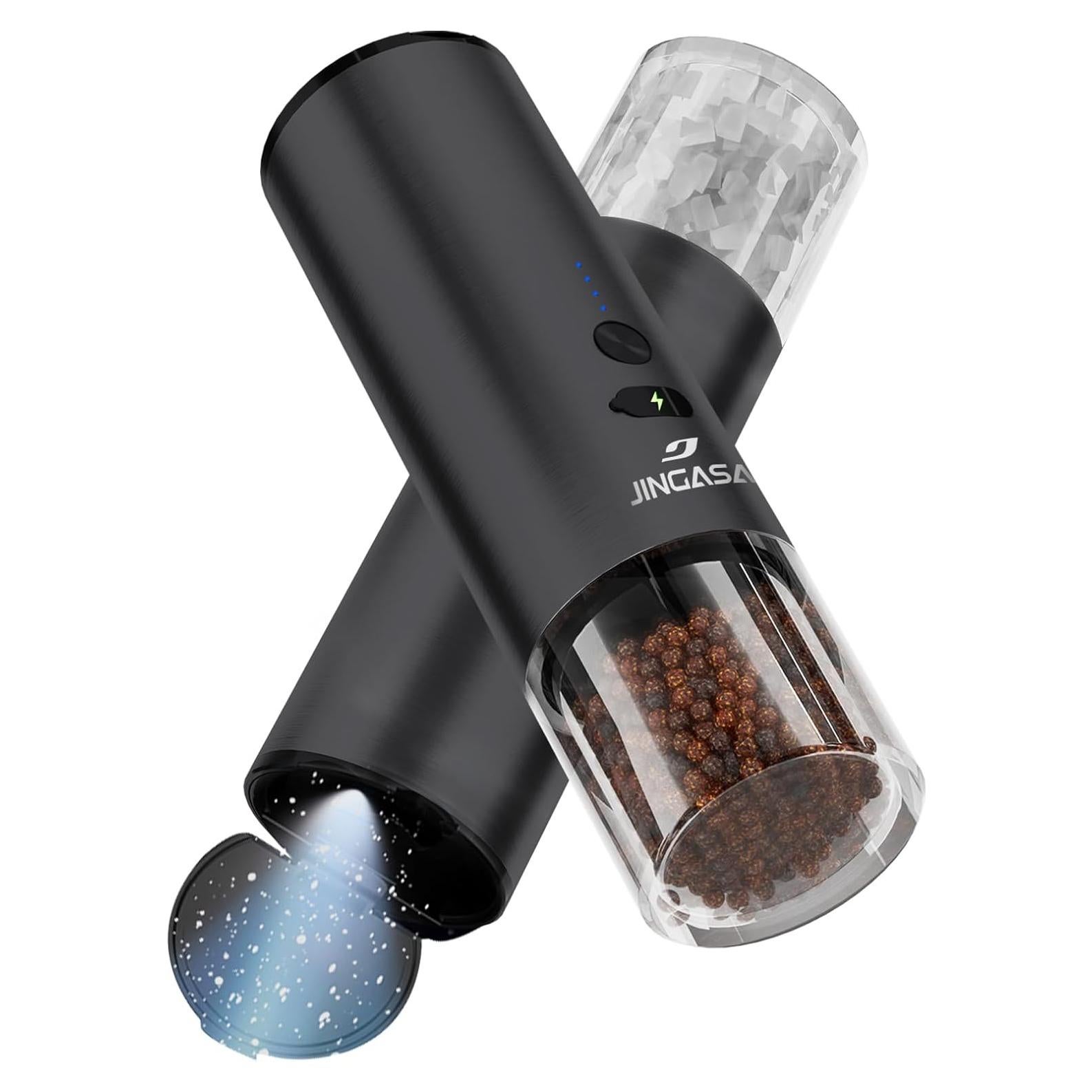 Juego de Molinillos Eléctricos de Sal y Pimienta JINGASA 120ml