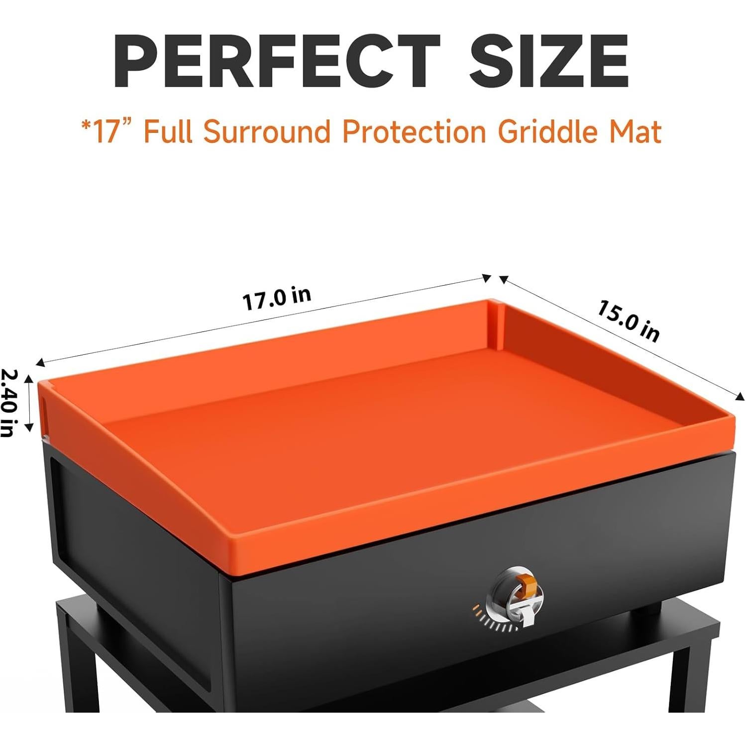 Cubierta de Silicona Blackstone 43 cm Grado Alimenticio Premium