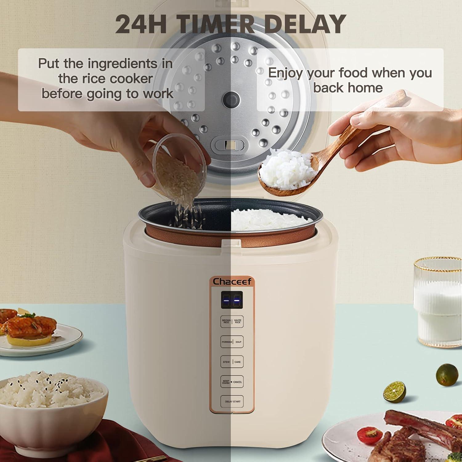 Olla Arrocera Mini CHACEEF 1.2L 2 Tazas Crudas Beige