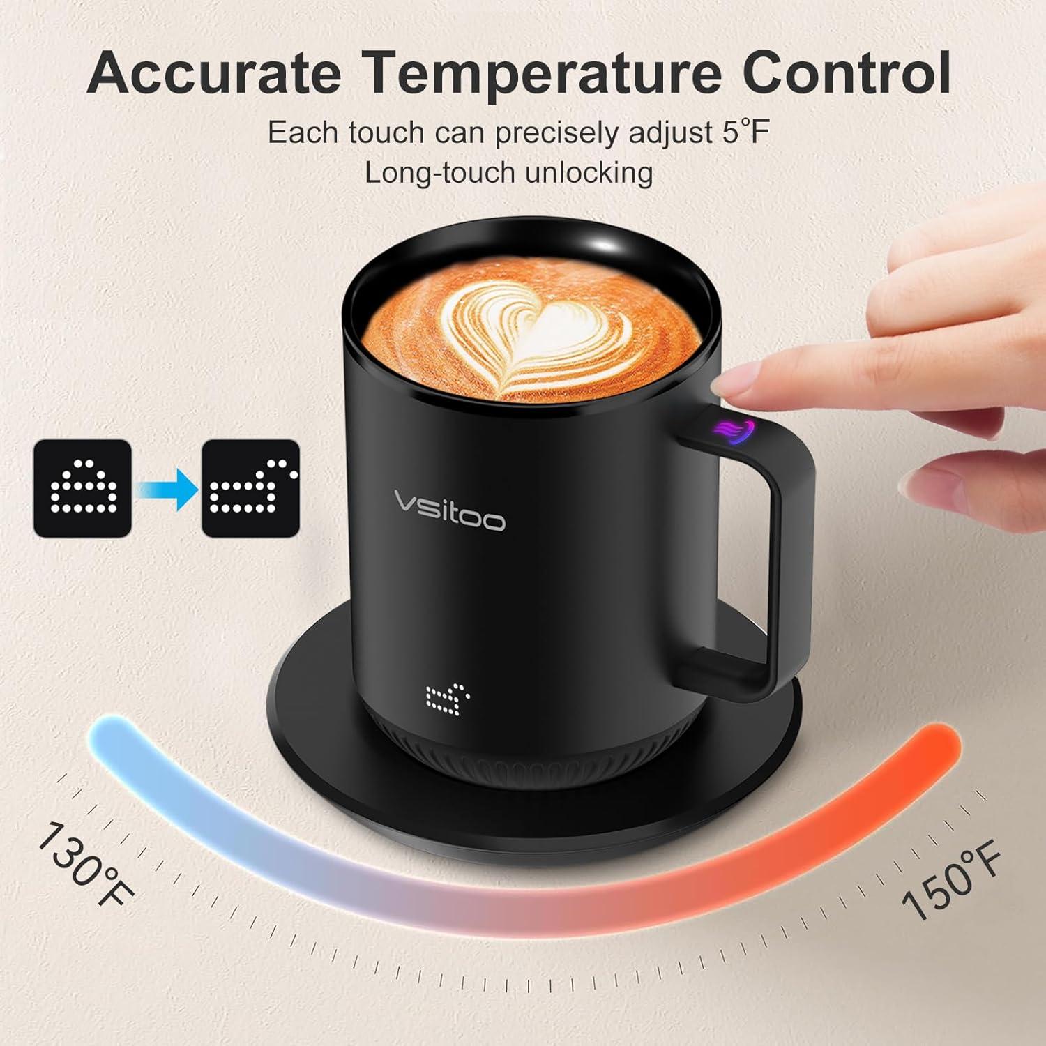 Taza Inteligente Vsitoo S3 10 oz Autocalentable Negra