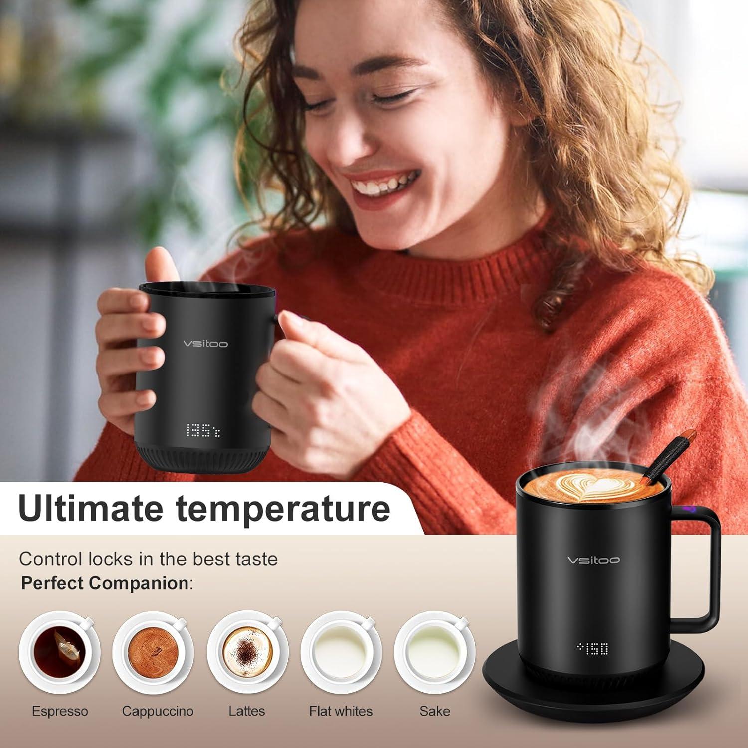 Taza Inteligente Vsitoo S3 10 oz Autocalentable Negra