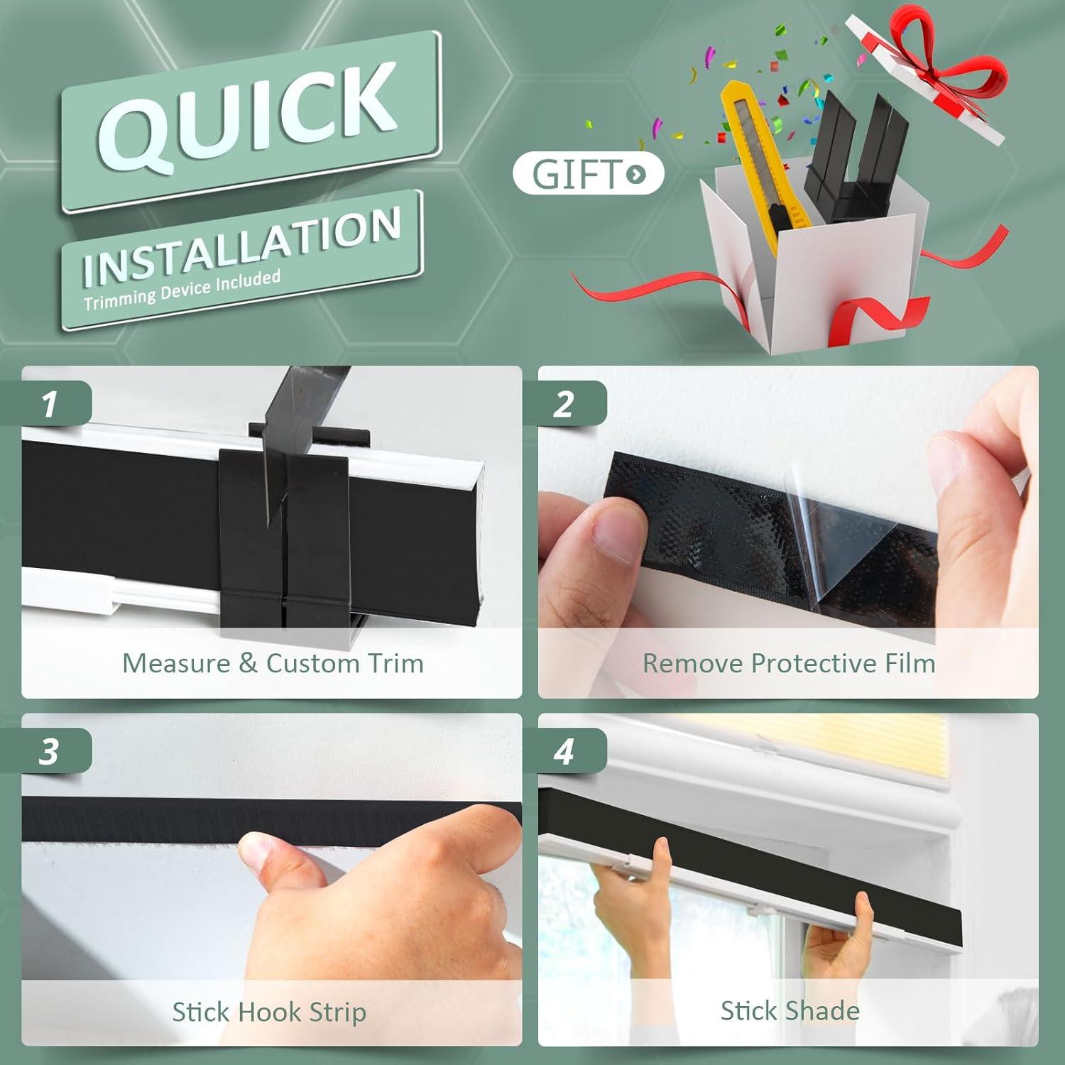 Persianas Celulares Blackout Blankendon 74cm x 162cm Personalizables