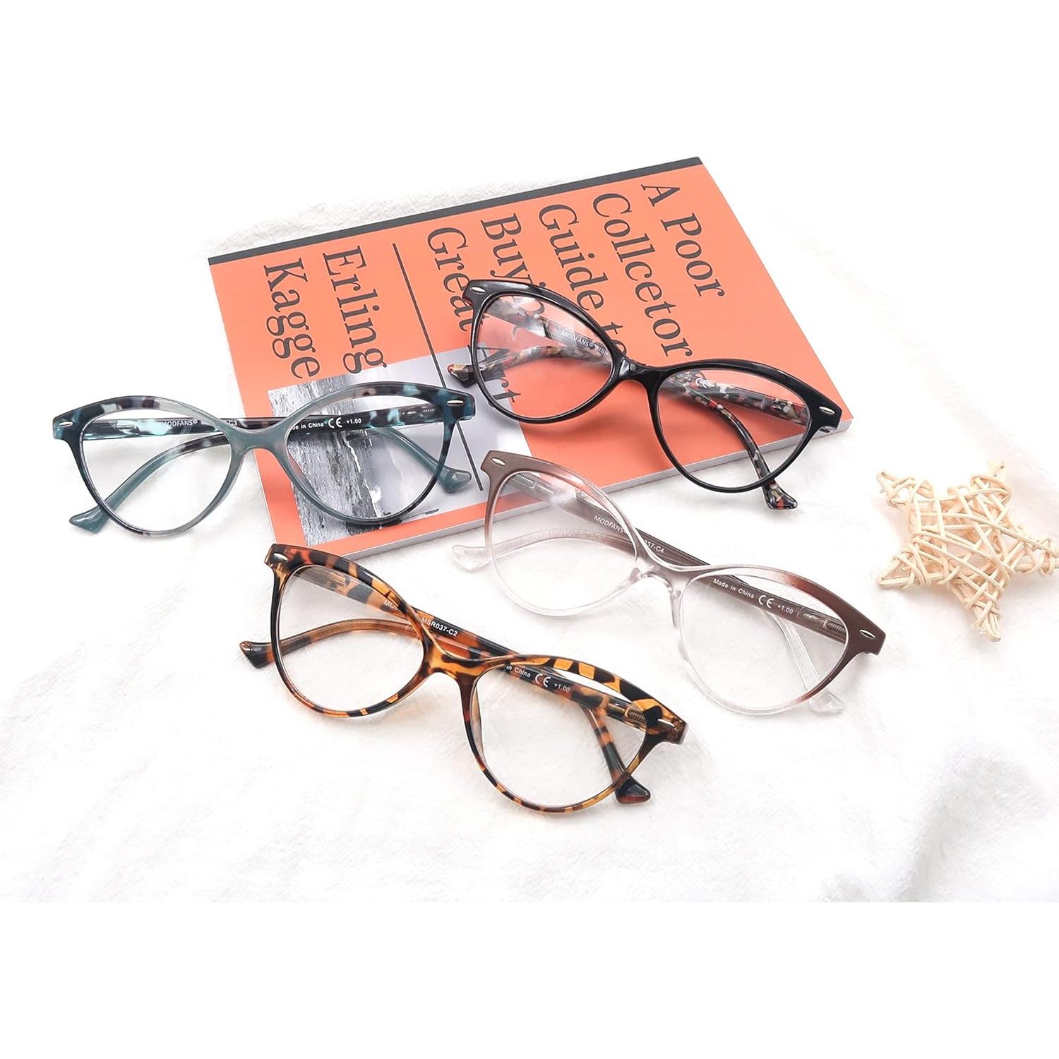 Gafas de Lectura MODFANS Ojo de Gato 0.75x 4 Colores