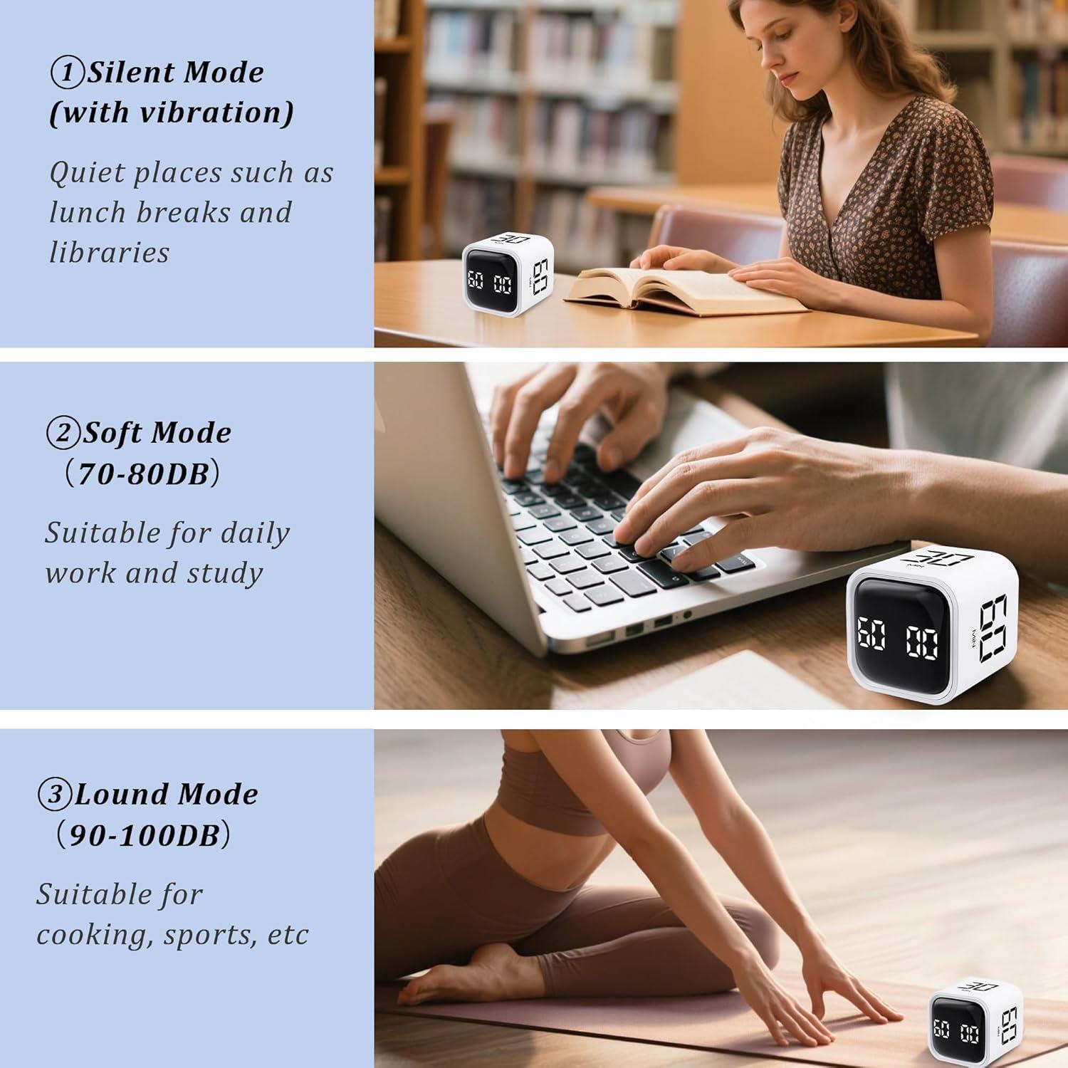 Temporizador Pomodoro Digital BXF SPORTS Blanco 5-60 Minutos