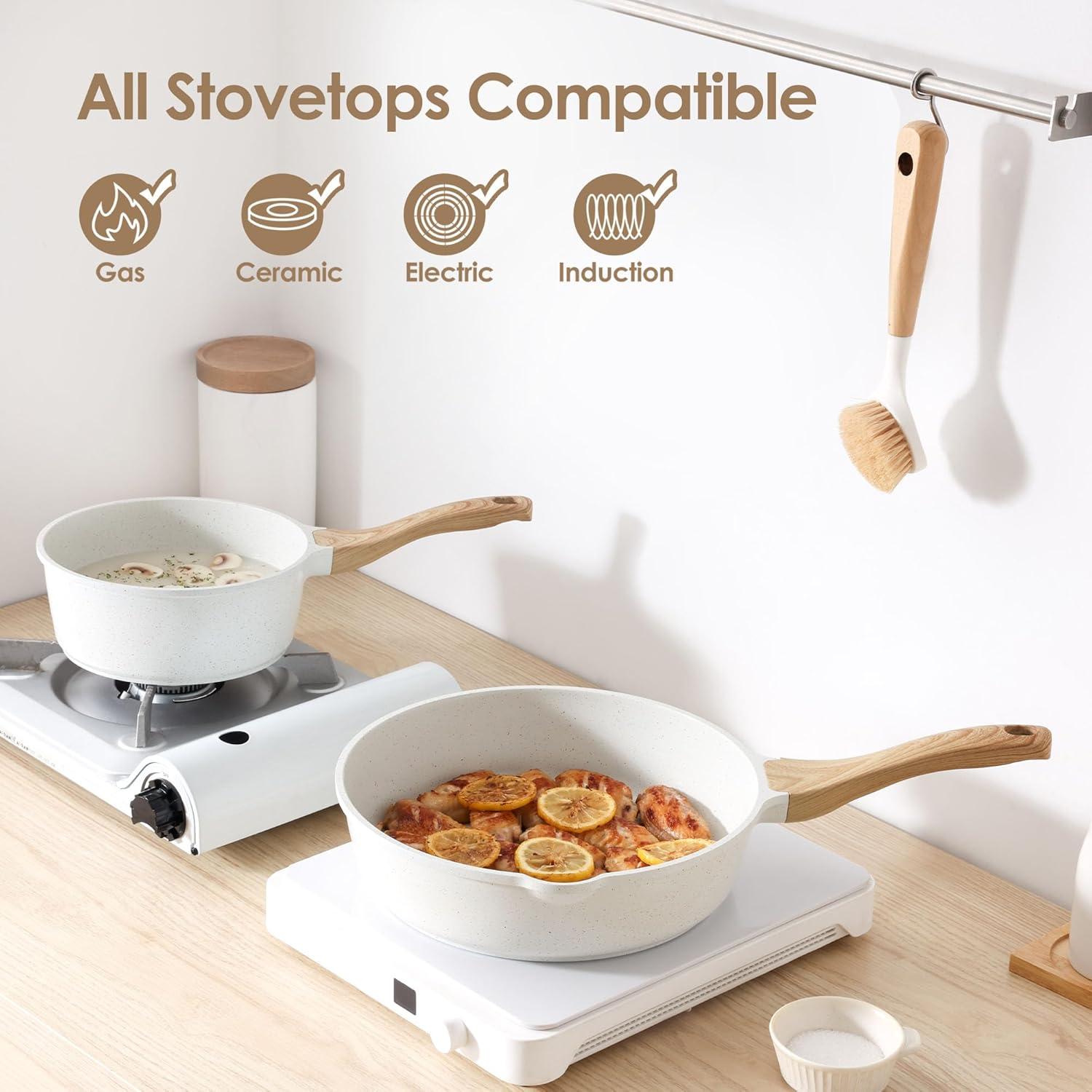 Juego de Utensilios de Cocina SENSARTE 16 Piezas Antiadherente