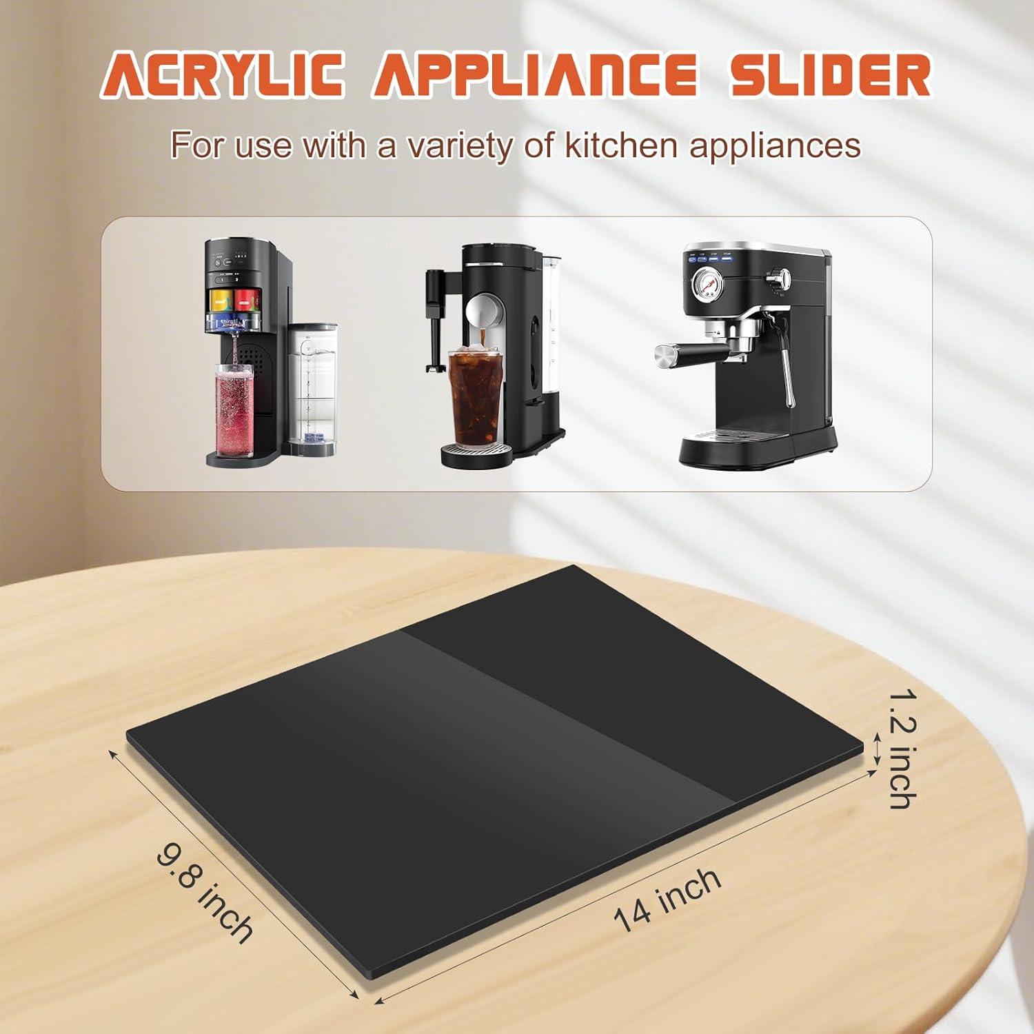 Bandeja Deslizante de Acrílico JAYOBGO 24.9x35.6cm Negra