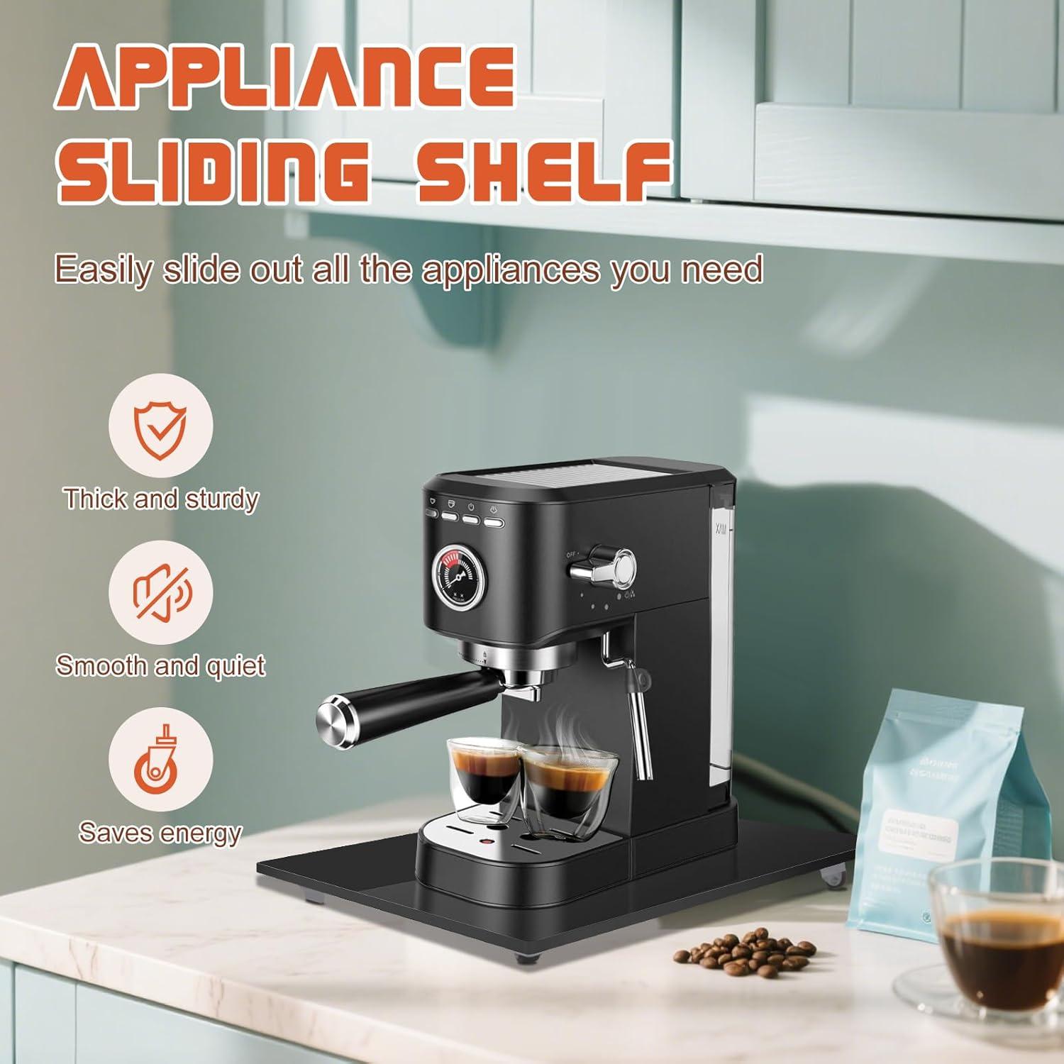 Bandeja Deslizante de Acrílico JAYOBGO 24.9x35.6cm Negra