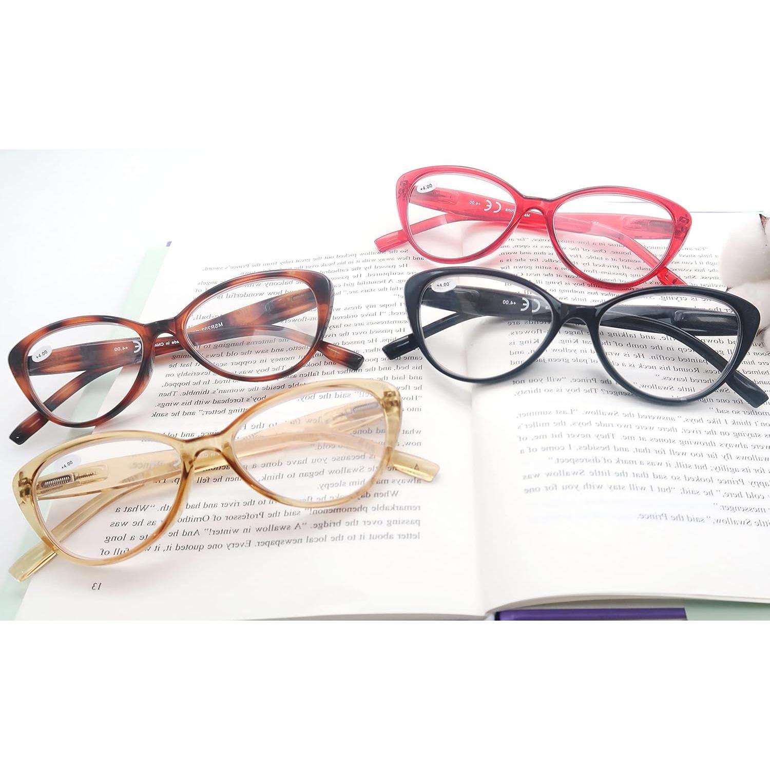 Gafas de Lectura MODFANS Ojo de Gato 4.0x 4 Colores