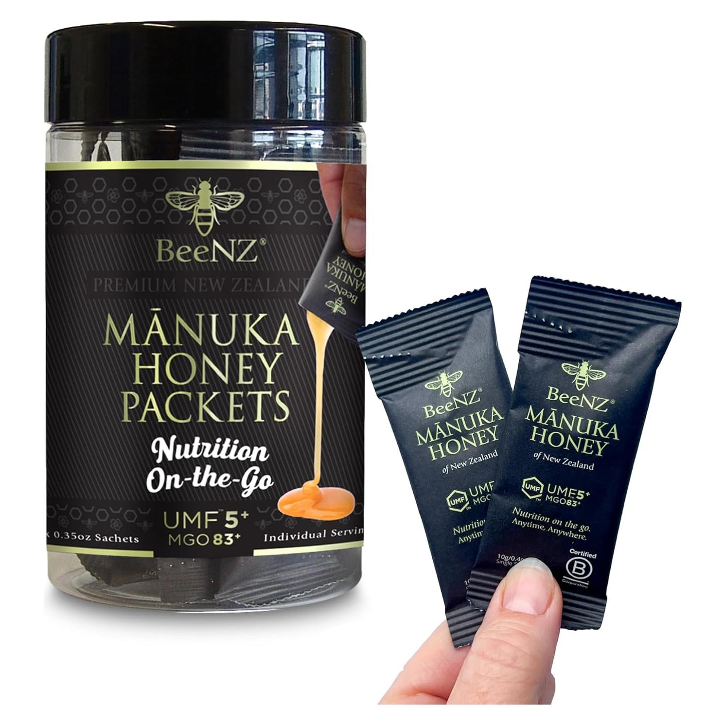Miel Manuka Cruda BeeNZ UMF 5+ 136g - Superalimento Natural