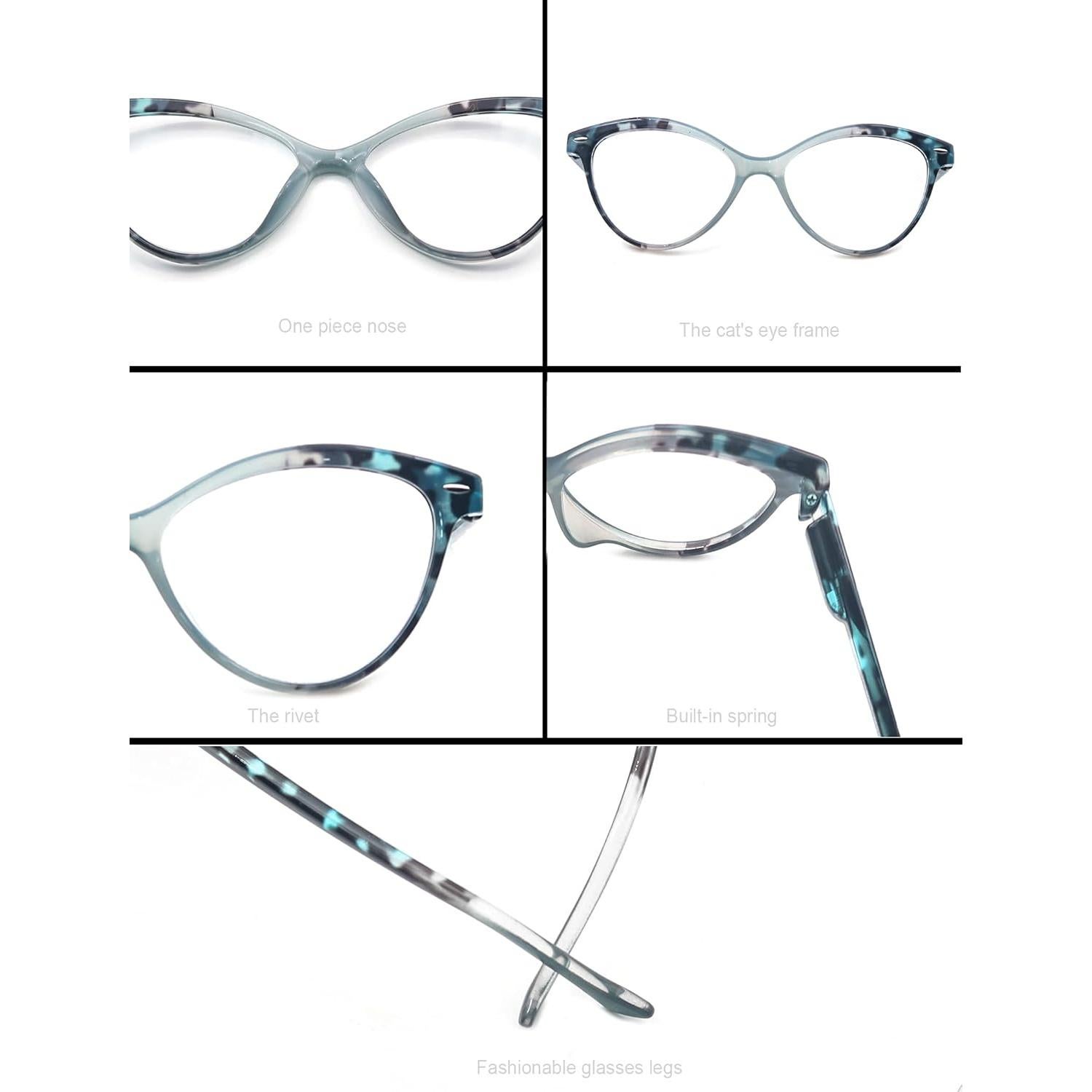 Gafas de Lectura MODFANS Ojo de Gato 2.25x 4 Colores