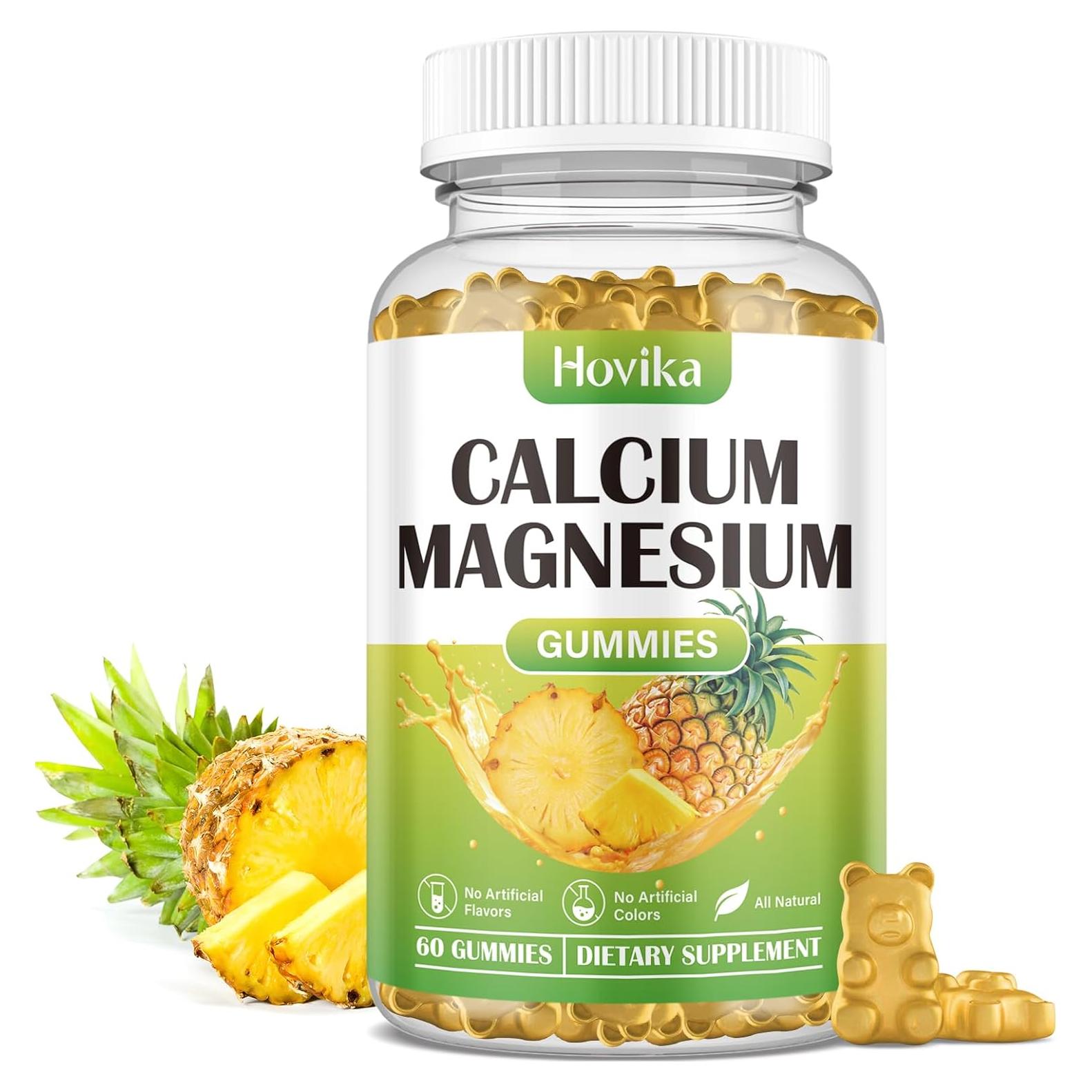 Gomitas de Calcio Magnesio Zinc Hovika 60 Unidades Sabor Piña