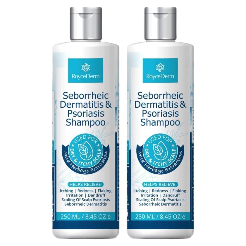 Champú Roycederm para Psoriasis y Dermatitis Seborreica - 2 Paquete