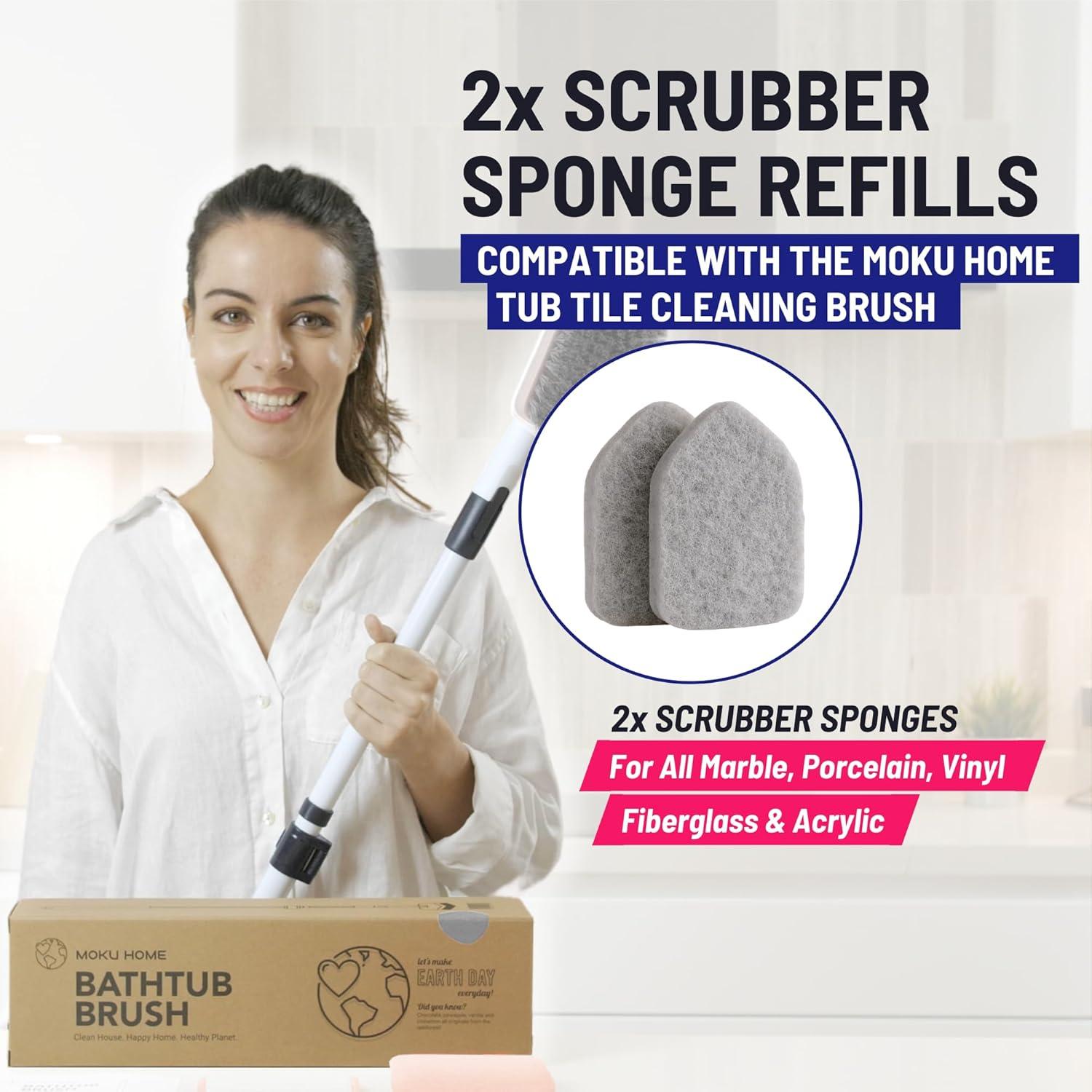 Recarga 2x Esponja Limpiadora Moku Home Sin Rayar 16.5x11.4cm