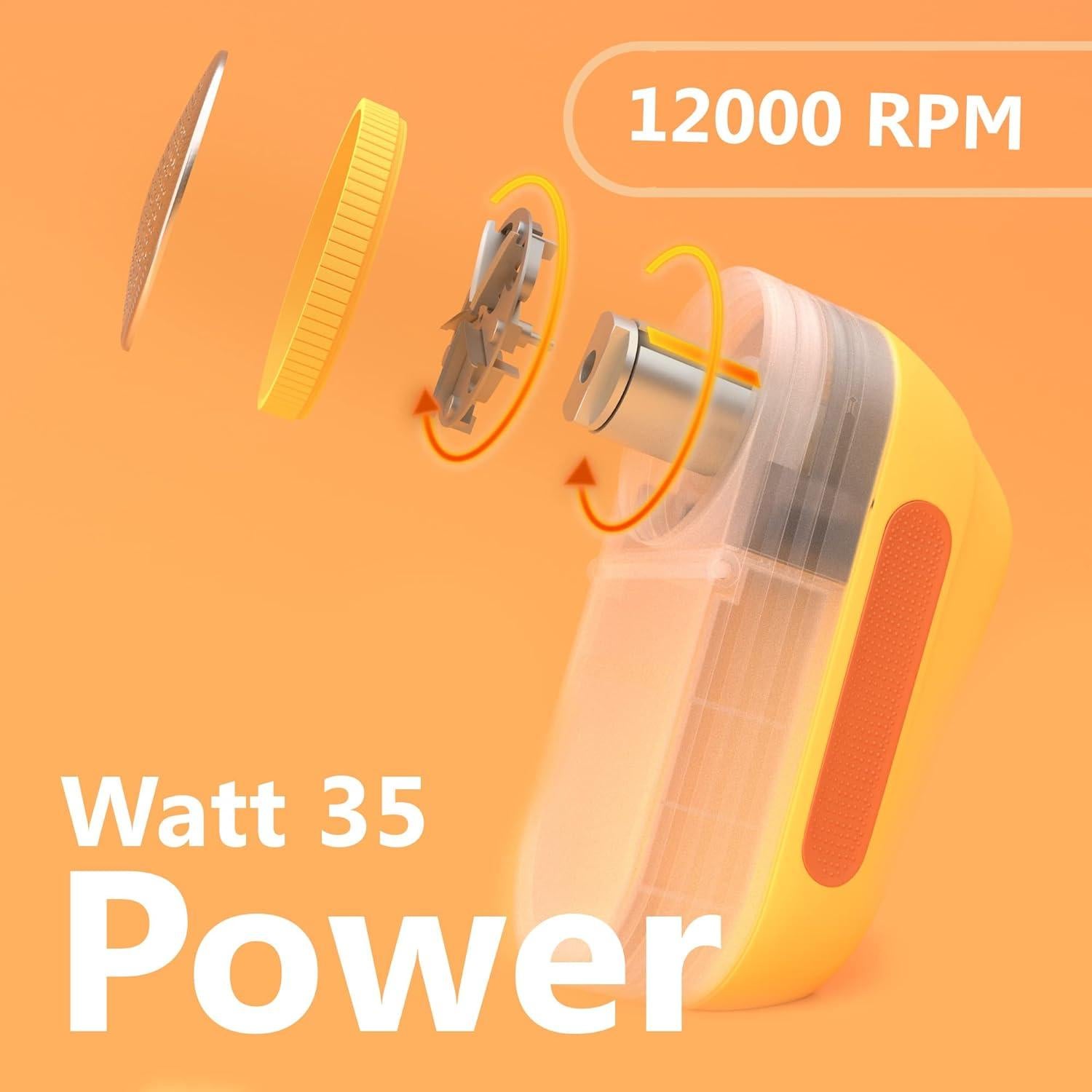 Afeitadora de Tela Pionix FB-398 35W Amarilla - Elimina Pelusa