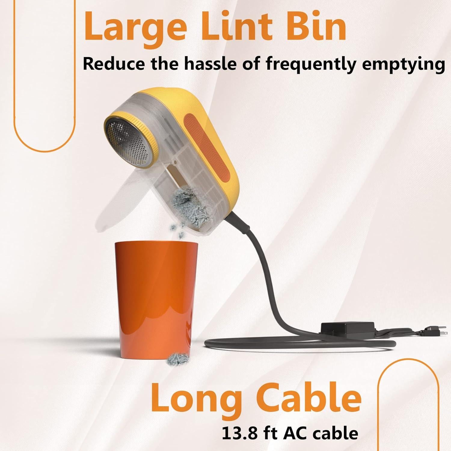 Afeitadora de Tela Pionix FB-398 35W Amarilla - Elimina Pelusa