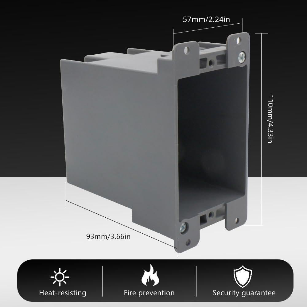 Caja de Salida Eléctrica 1 Gang MAKERELE PVC Certificada ETL