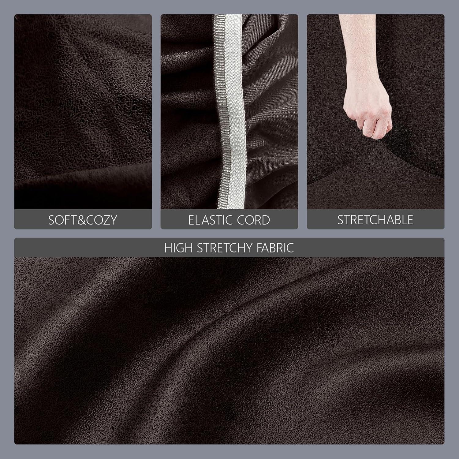 Funda de Futón Molasofa Chocolate Mediana Lavable Elástica