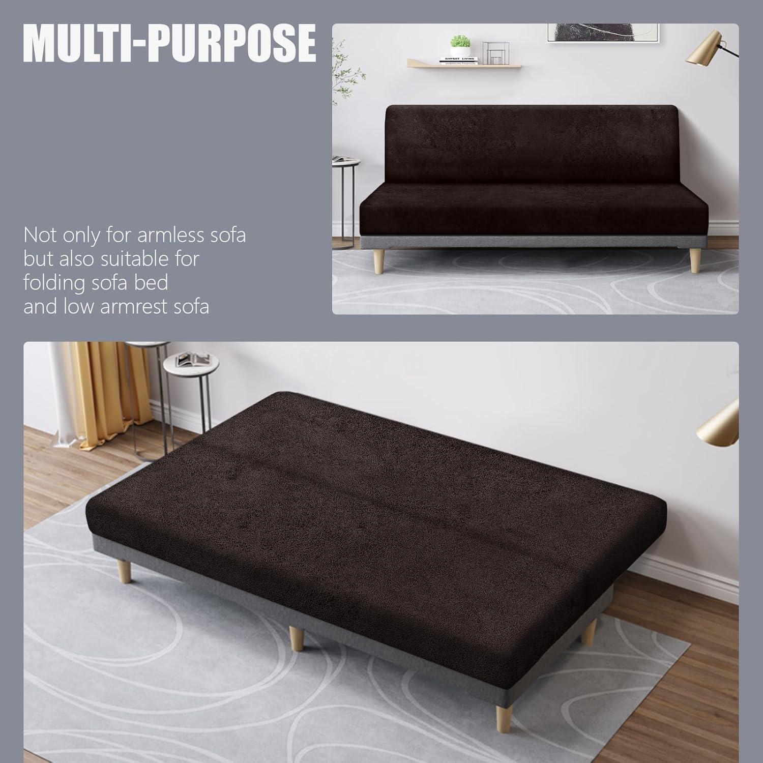 Funda de Futón Molasofa Chocolate Mediana Lavable Elástica