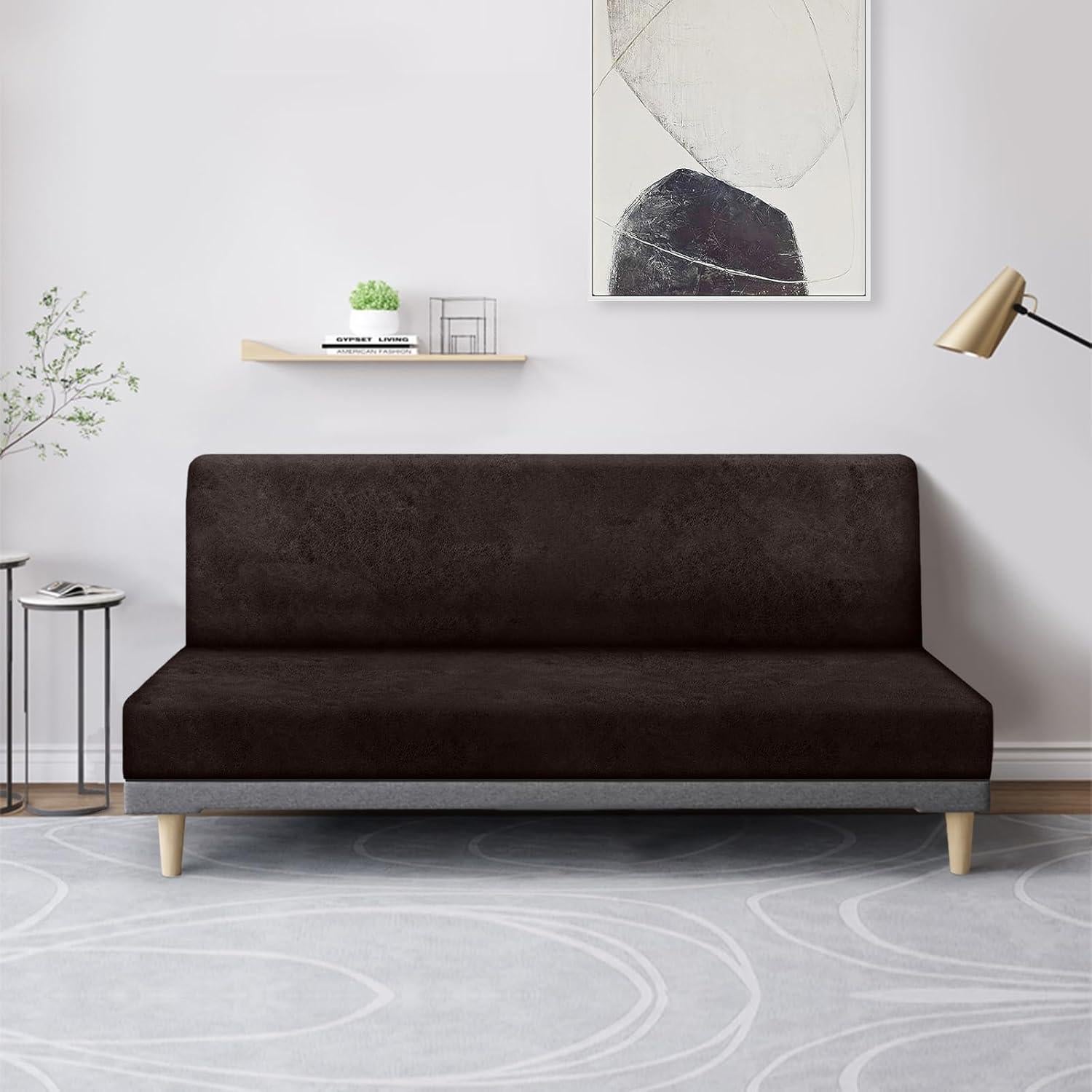 Funda de Futón Molasofa Chocolate Mediana Lavable Elástica
