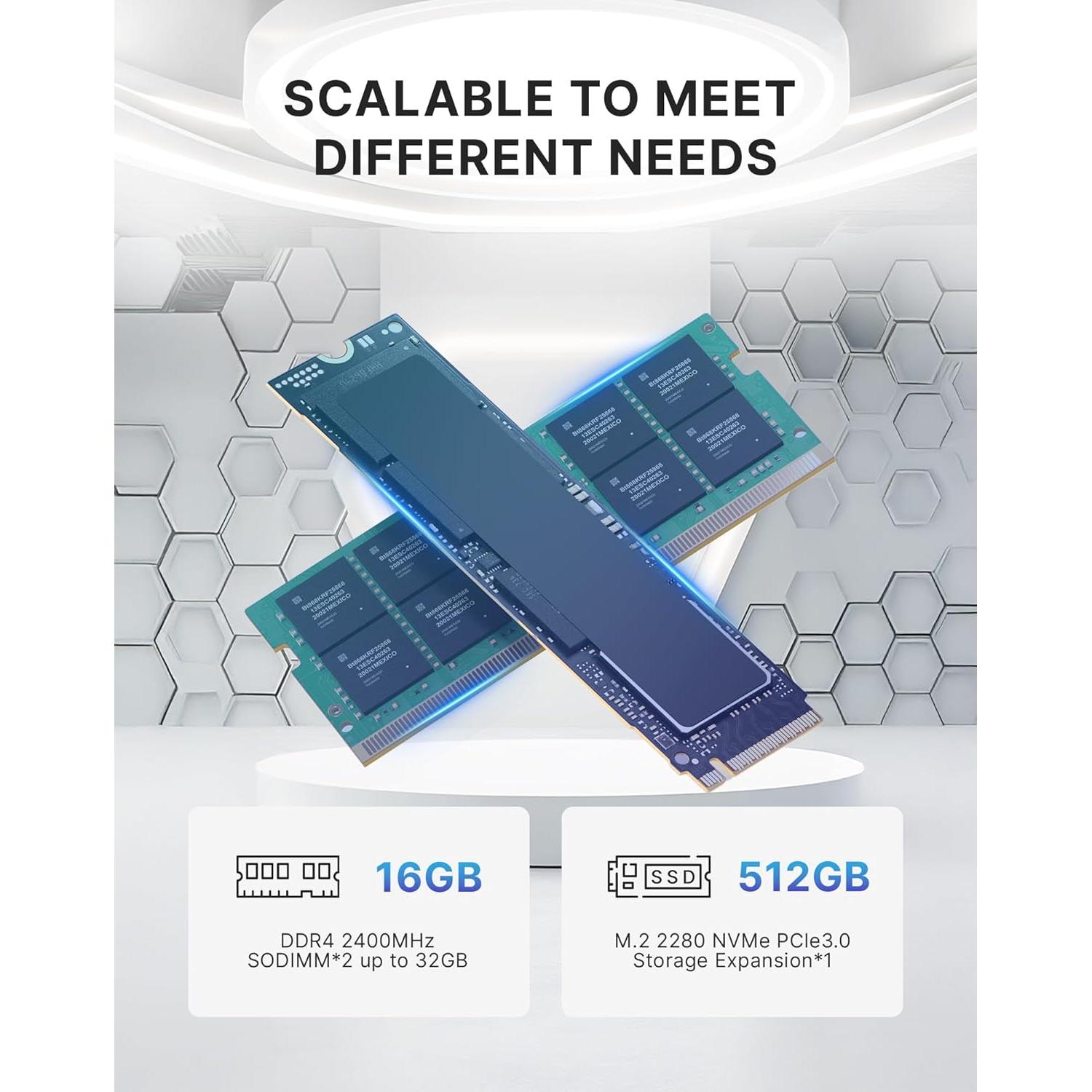 Mini PC MAGICNUC AS1 Ryzen 5 3550H 16GB RAM 512GB SSD