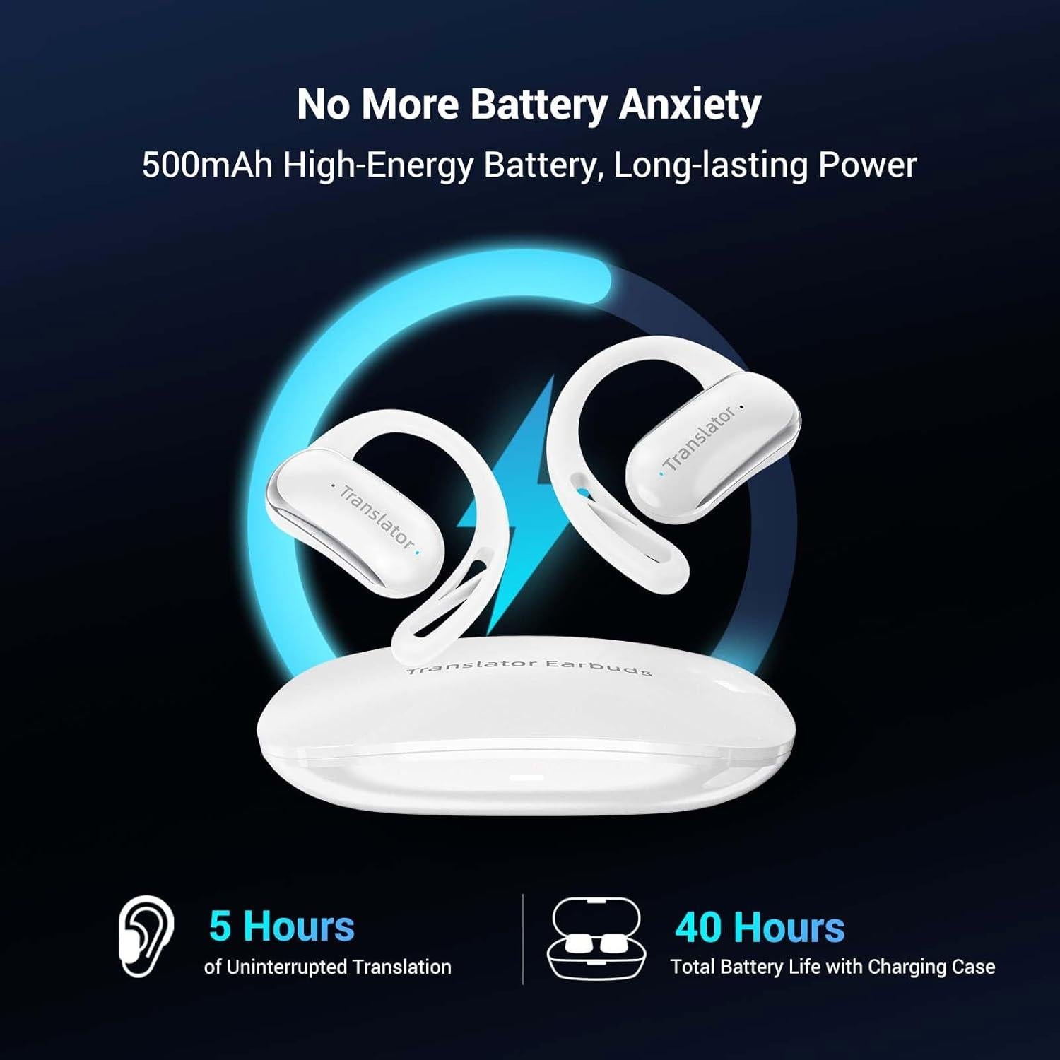 Auriculares de Traducción AI Wooask F56 Blanco 144 Idiomas