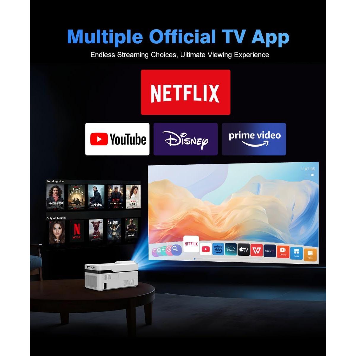 Proyector Ultra Corto Magcubic 4K Android 13 Wifi Bluetooth