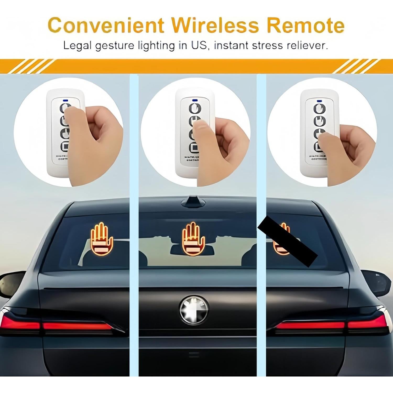 Luz de Gesto para Coche Tockmoon CT001 con Control Remoto