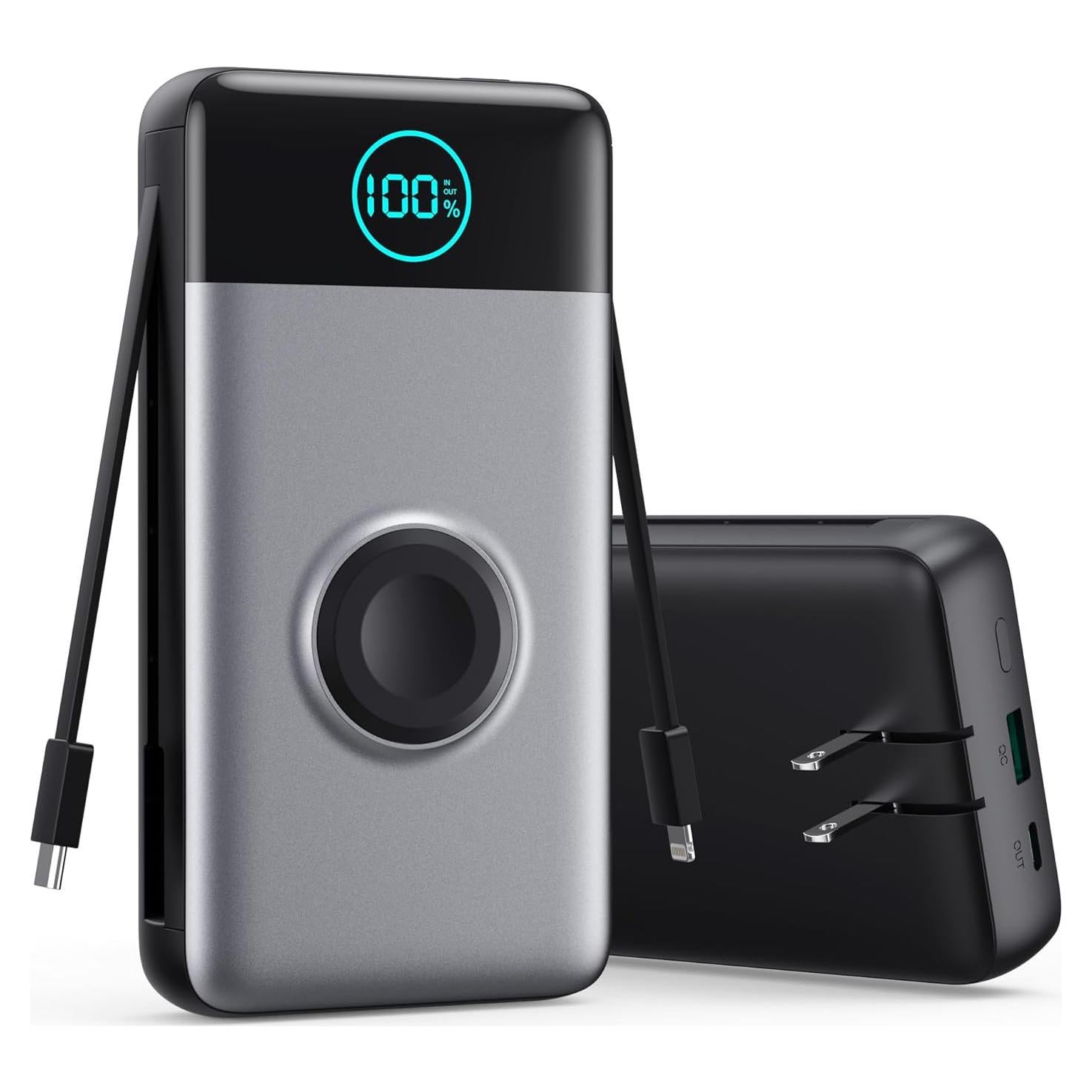 Cargador Portátil 40800mAh QTshine con Cargador para iWatch