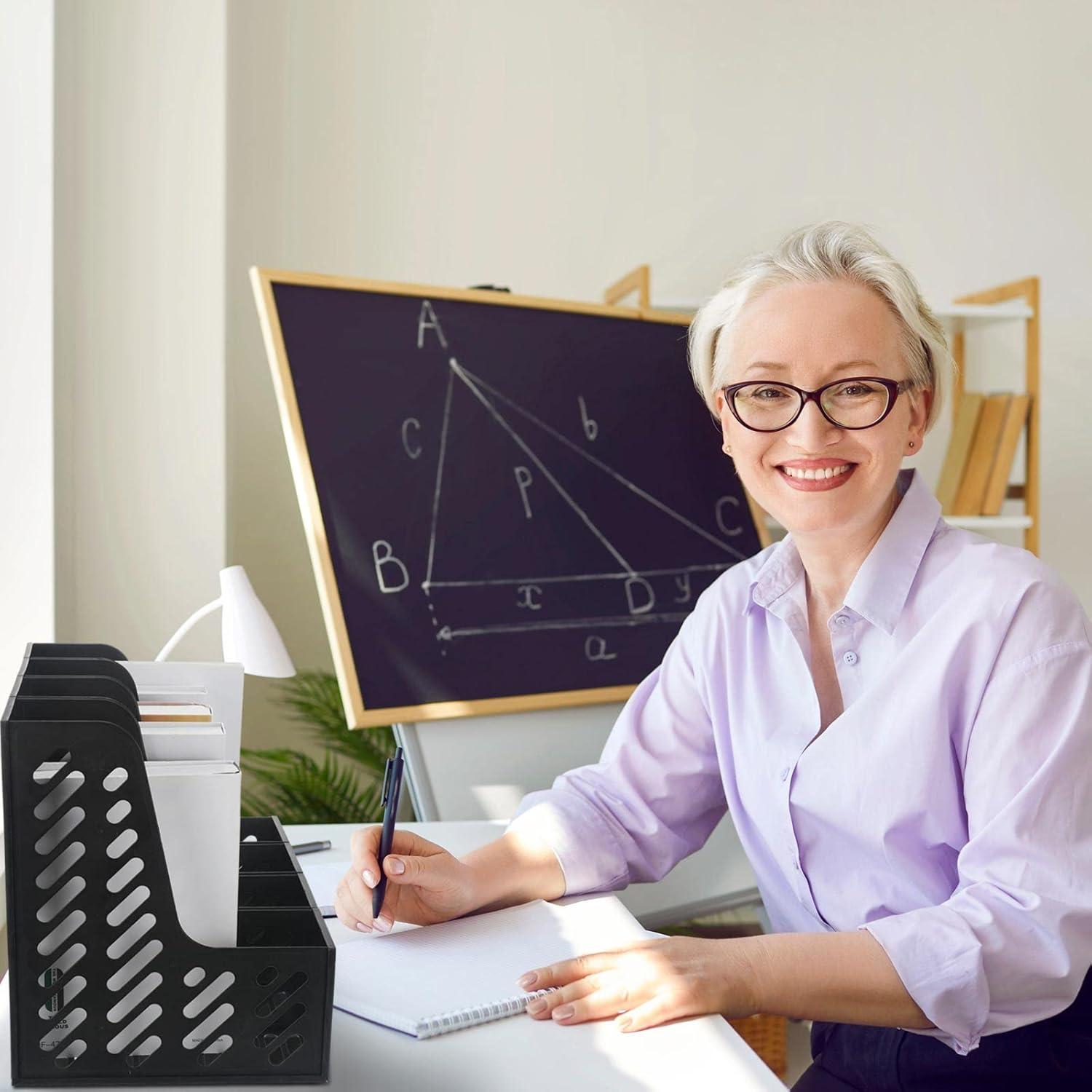 Organizador de Revistas Glenmal 12 Piezas Plegable Negro