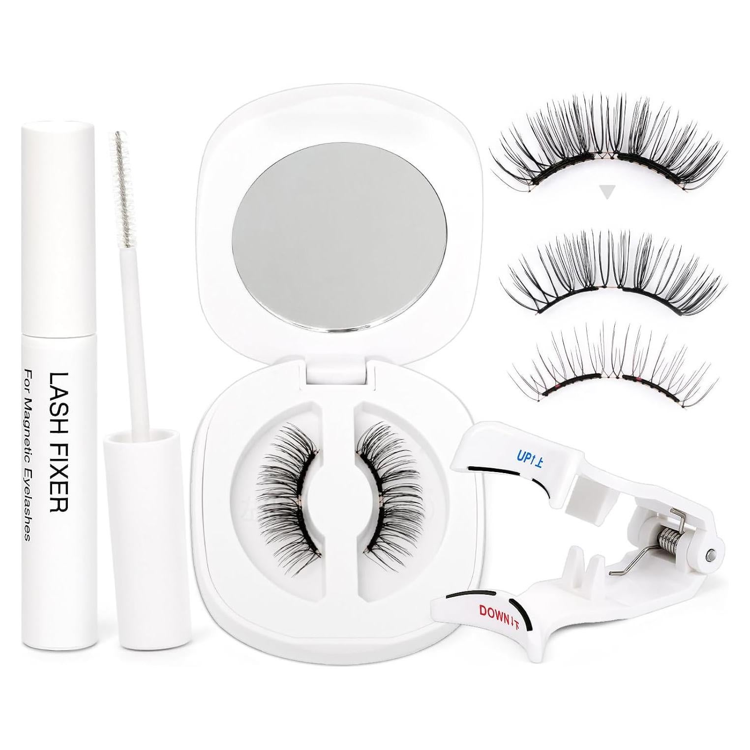 Pestañas Magnéticas MERETON Suaves Reutilizables 12.8x7.7cm