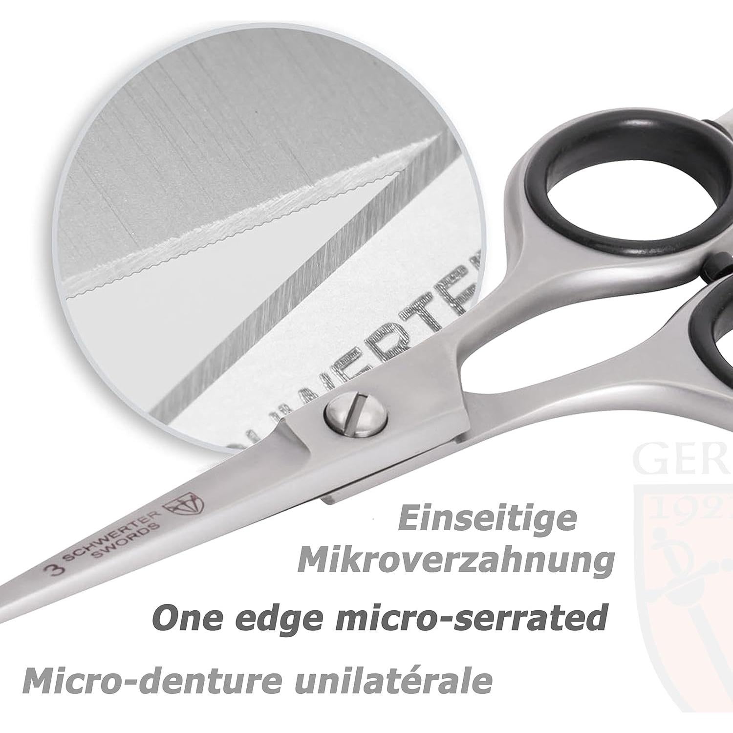 Tijeras 3 Swords Germany para vello nasal y orejas 11.5 cm