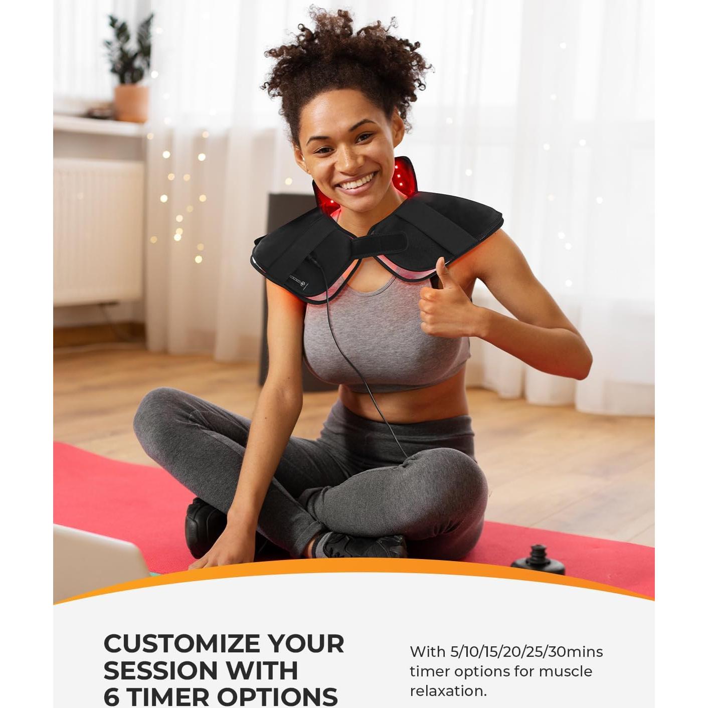 Almohadilla de Terapia de Luz Roja CooCoCo 60x44cm Alivio Dolor