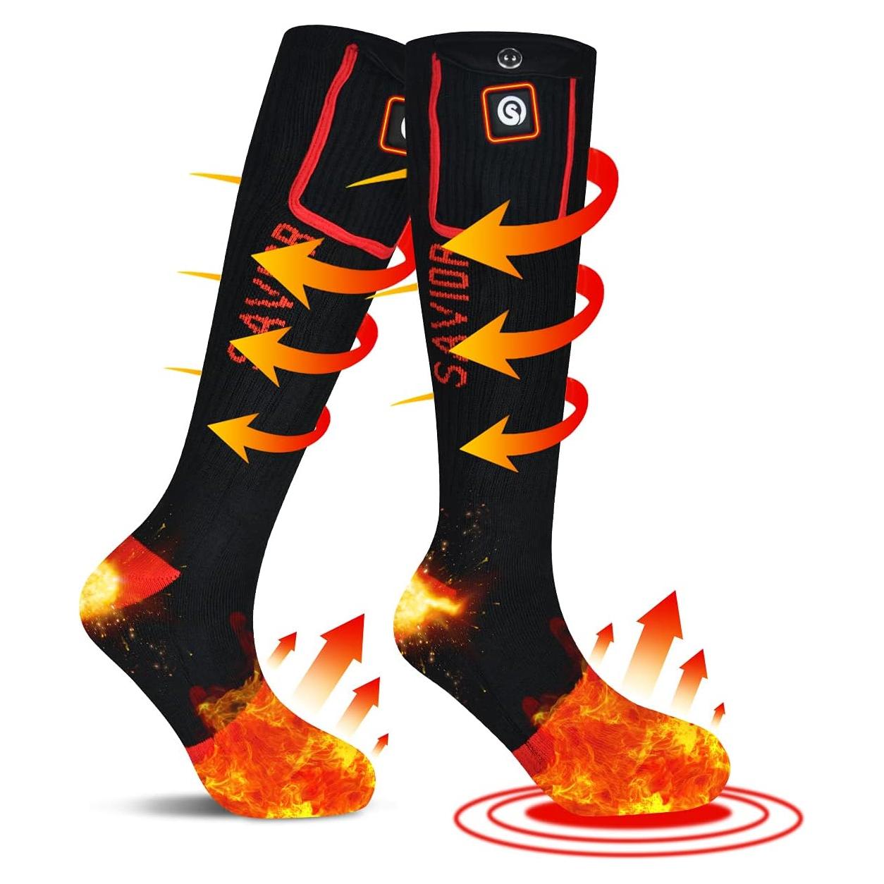 Calcetines Calentados SAVIOR HEAT Unisex Recargables 10h