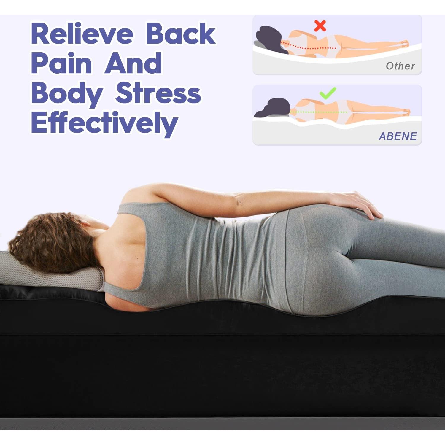 Colchón Topper ABENE Twin Negro Acolchado Transpirable