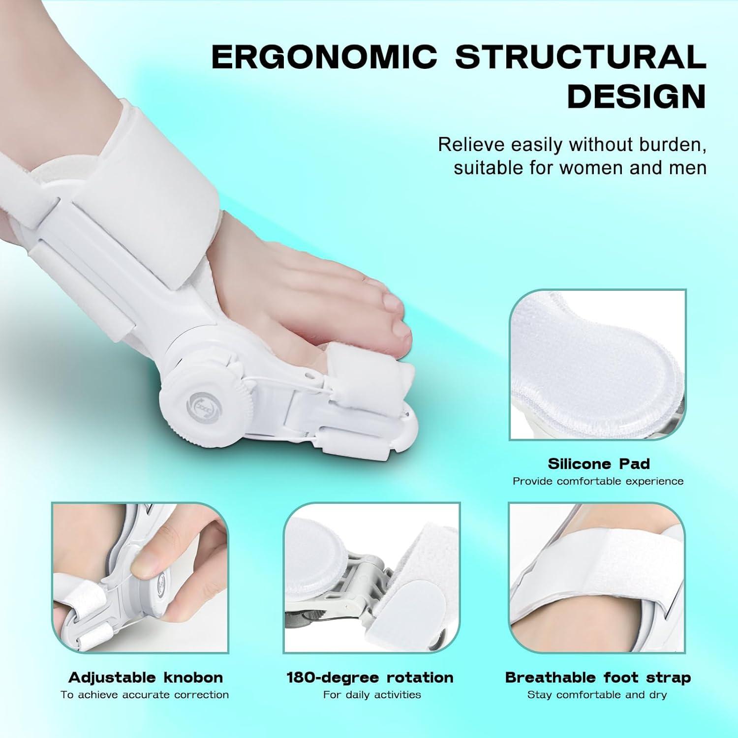 Corrector de Juanetes MentHiker Ajustable Unisex - Alivio Dolor