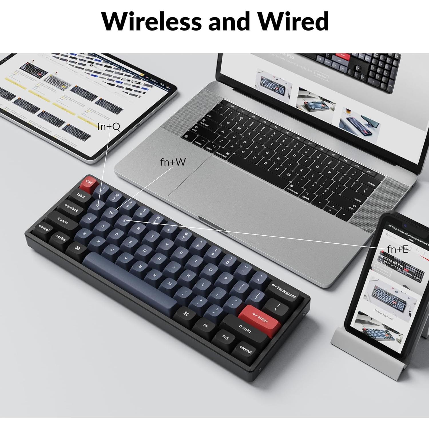 Teclado Mecánico Inalámbrico Keychron K12 Pro RGB 60%