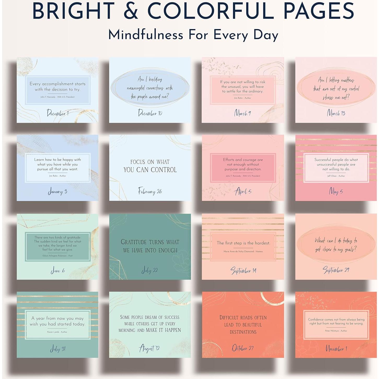 Calendario Motivacional RYVE 2025 - Rosa, Páginas Diarias