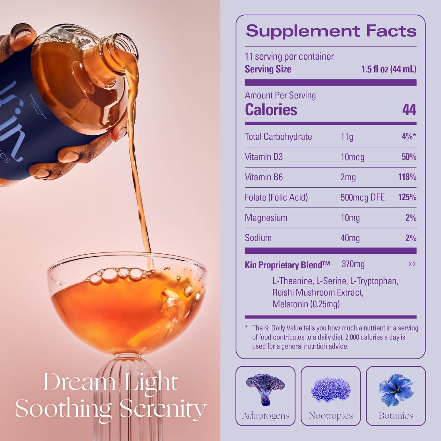 Bebida No Alcohólica Kin Euphorics Luz de Sueño 500 ml