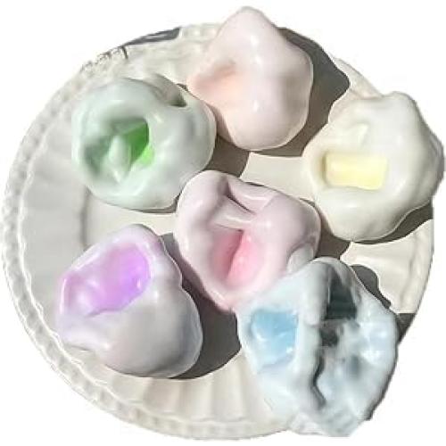 Bolas de Estrés Squishy Gezan para Alivio de Ansiedad - Azul y Púrpura