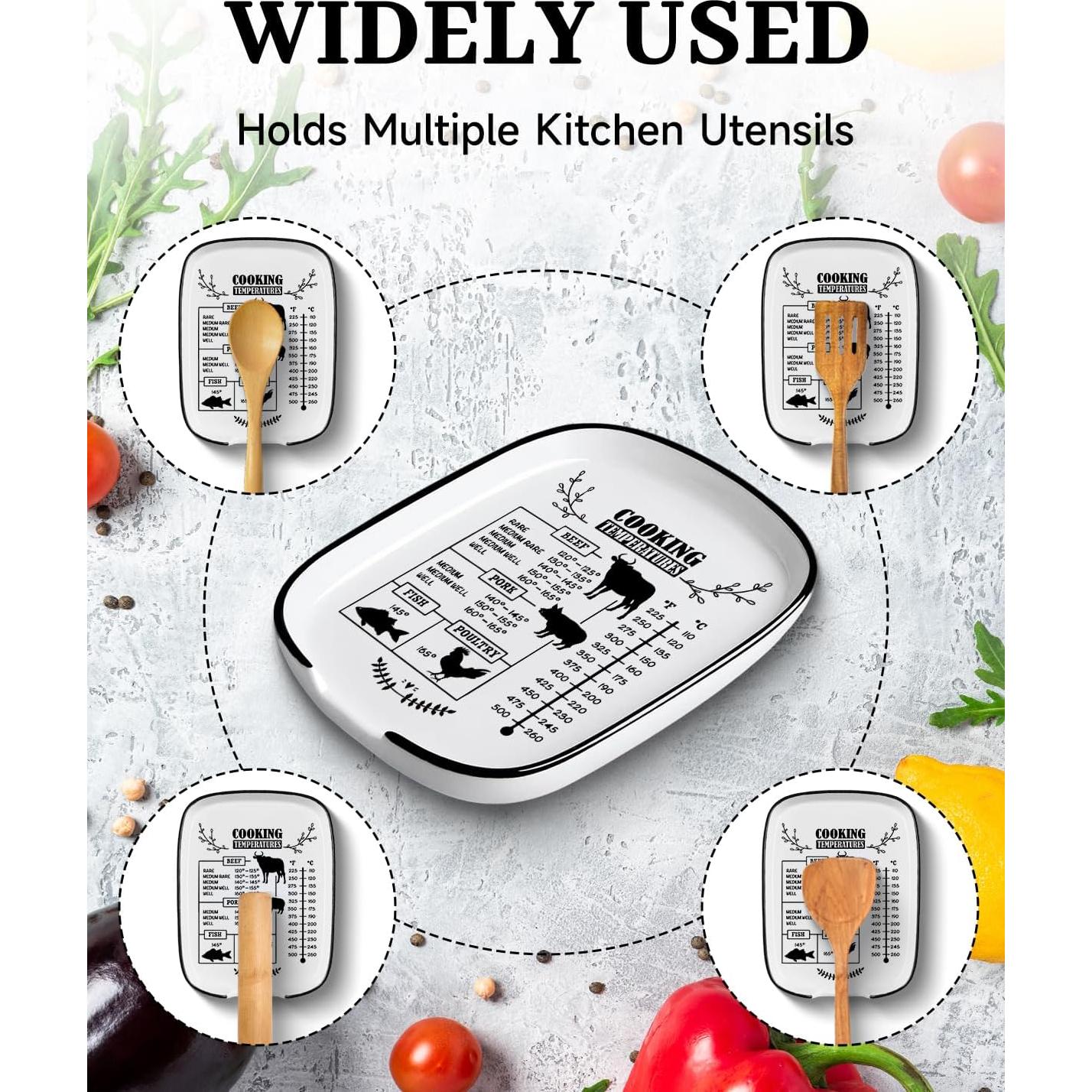 Soporte de Cuchara Grande Cerámica WSLCHOVE 29.21x12.7cm