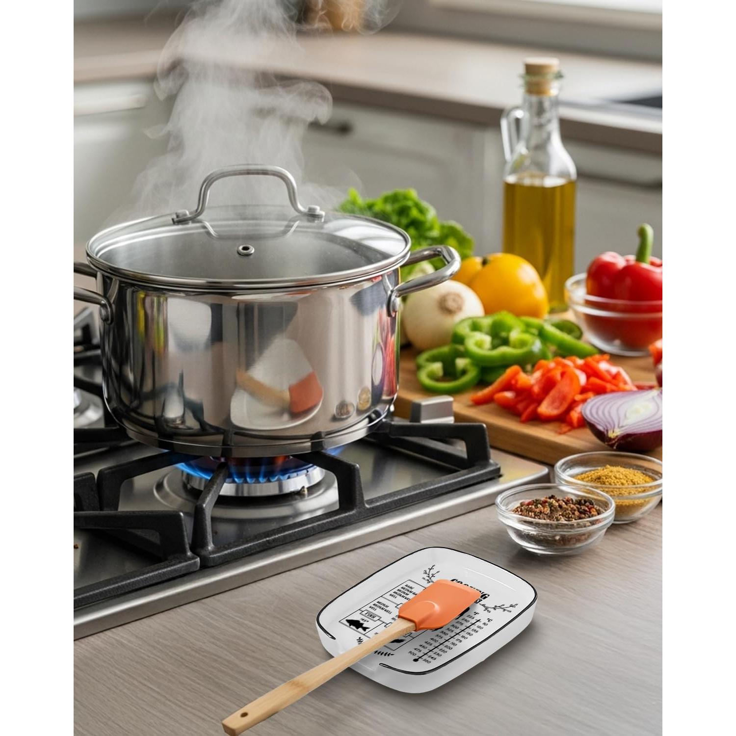 Soporte de Cuchara Grande Cerámica WSLCHOVE 29.21x12.7cm